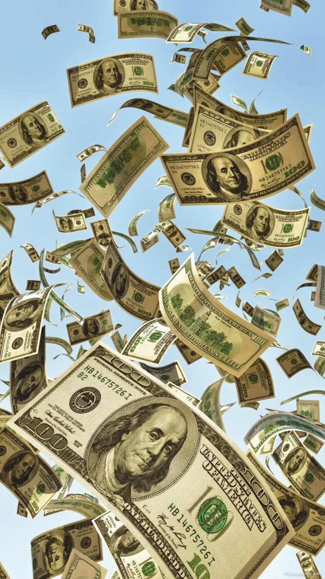 Falling Cash Money Wallpaper for Phone Hundreds of Dollar Bills Falling Cash Money Wallpaper for Phone Hundreds of Dollar Bills