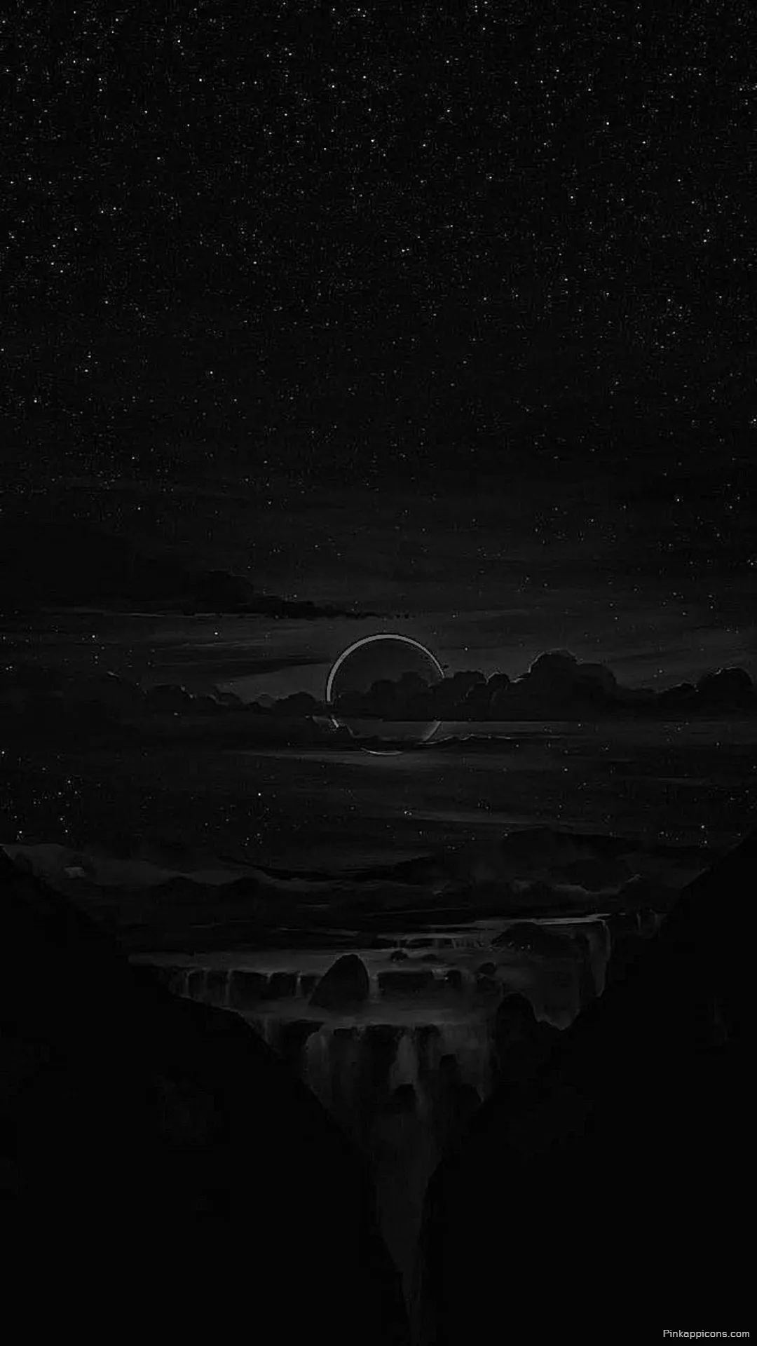 Fantasy Star Wallpaper A Dark Mystical World with a Celestial Ring for Phone Wallpaper Fantasy Star Wallpaper A Dark, Mystical World with a Celestial Ring for Phone Wallpaper