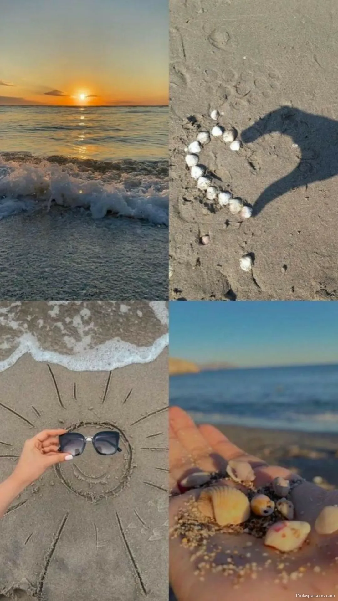 Four Panel Beach Aesthetic Layout Creative Beach Story Ideas for Instagram Four-Panel Beach Aesthetic Layout Creative Beach Story Ideas for Instagram.