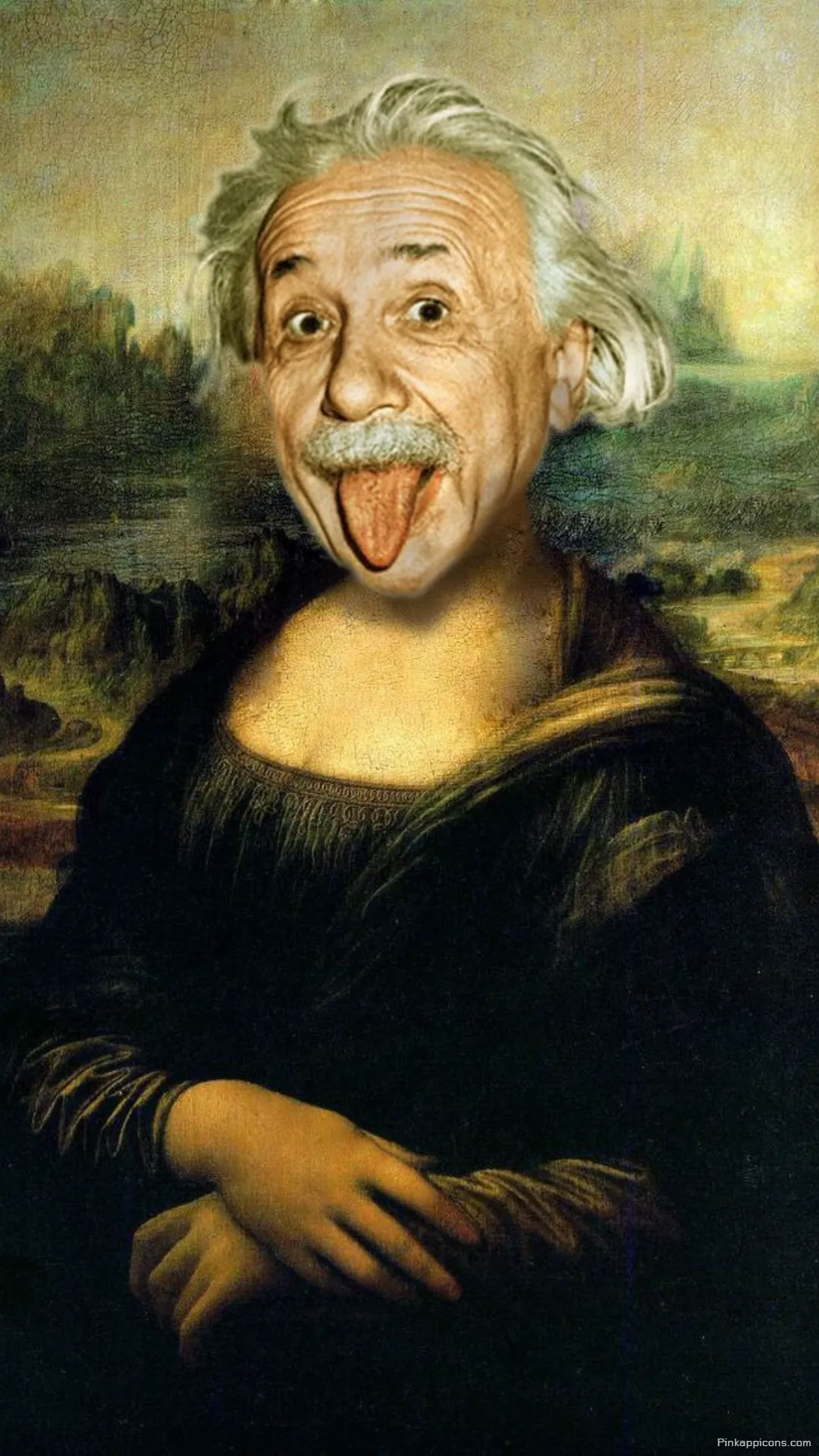 Funny Albert Einstein Wallpaper Wacky Portrait Mobile Background Funny Albert Einstein Wallpaper – Wacky Portrait Mobile Background
