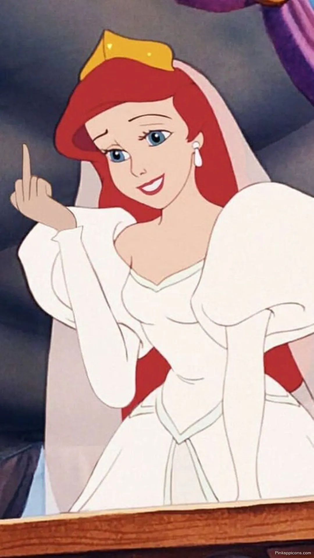 Funny Disney Princess Wallpaper Ariel Flipping the Bird Mobile Background Funny Disney Princess Wallpaper – Ariel Flipping the Bird Mobile Background