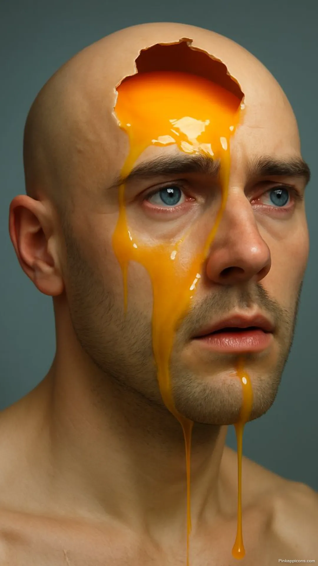 Funny Egg Yolk Dripping Head Wallpaper Unique Phone Background Funny Egg Yolk Dripping Head Wallpaper – Unique Phone Background