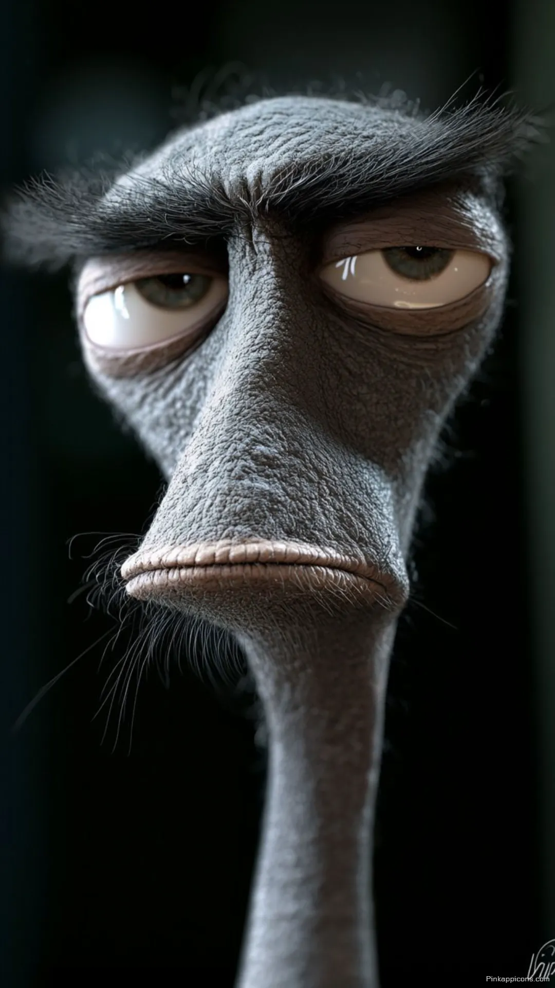 Funny Grumpy Ostrich Wallpaper Humorous Animal Mobile Background Funny Grumpy Ostrich Wallpaper – Humorous Animal Mobile Background