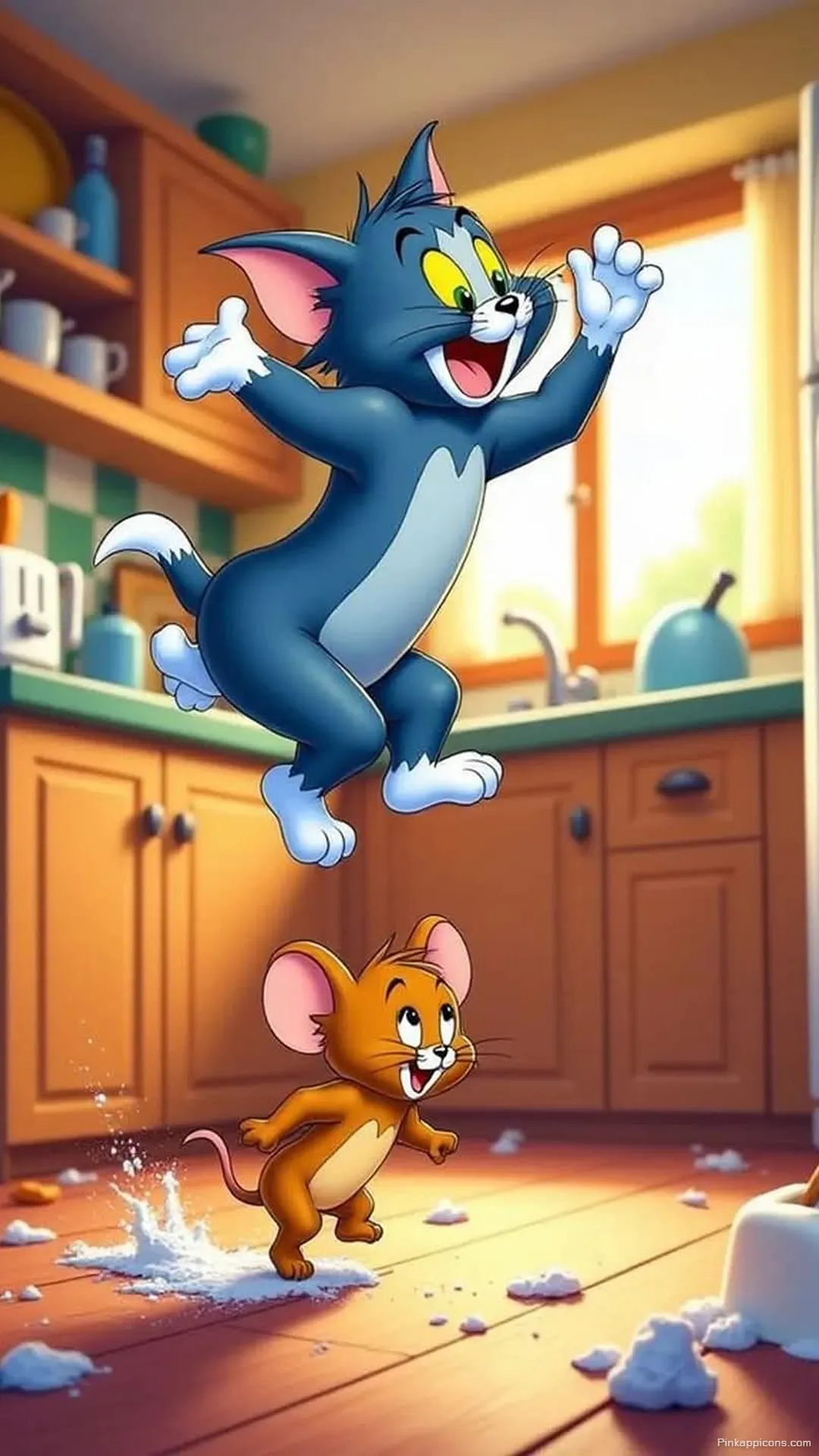 Funny Tom and Jerry HD Wallpaper Kitchen Mayhem Phone Wallpaper Art Funny Tom and Jerry HD Wallpaper Kitchen Mayhem Phone Wallpaper Art