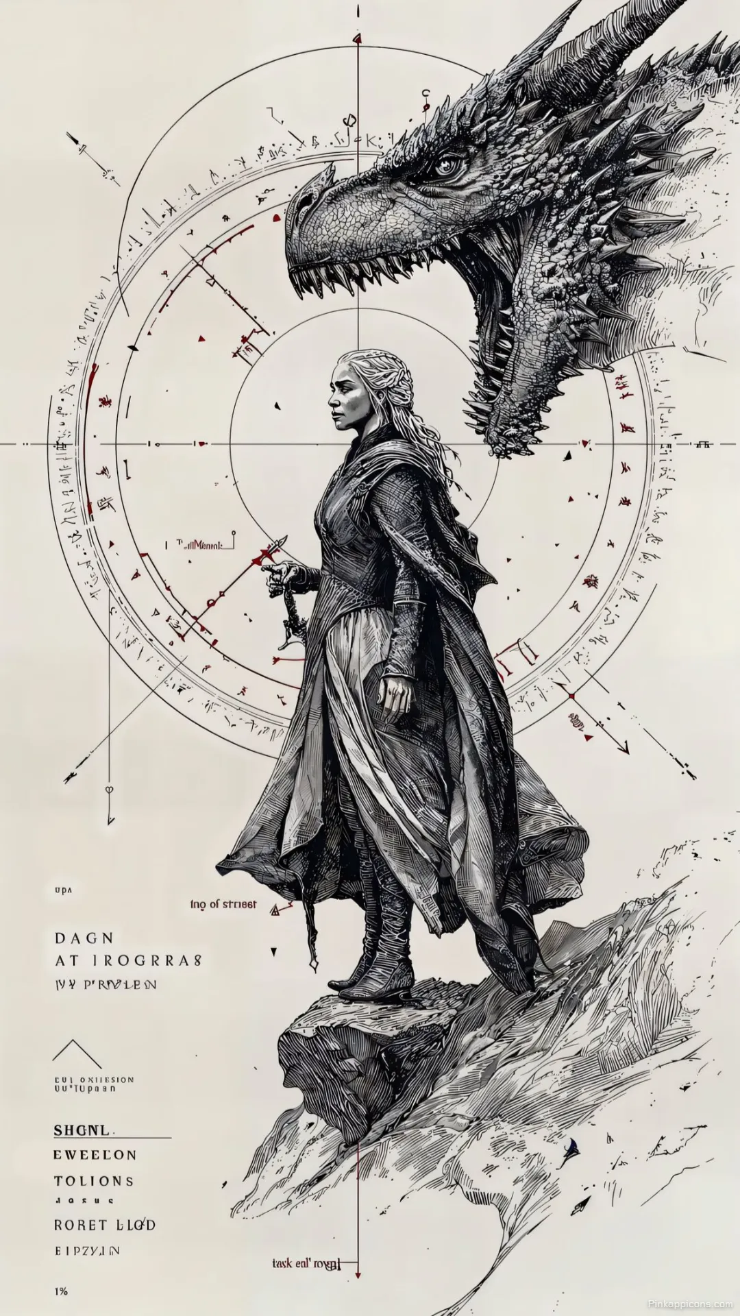 Game of Thrones HD Wallpapers The Dragon Queen Illustrated Phone Wallpaper Game of Thrones HD Wallpapers The Dragon Queen Illustrated Phone Wallpaper.