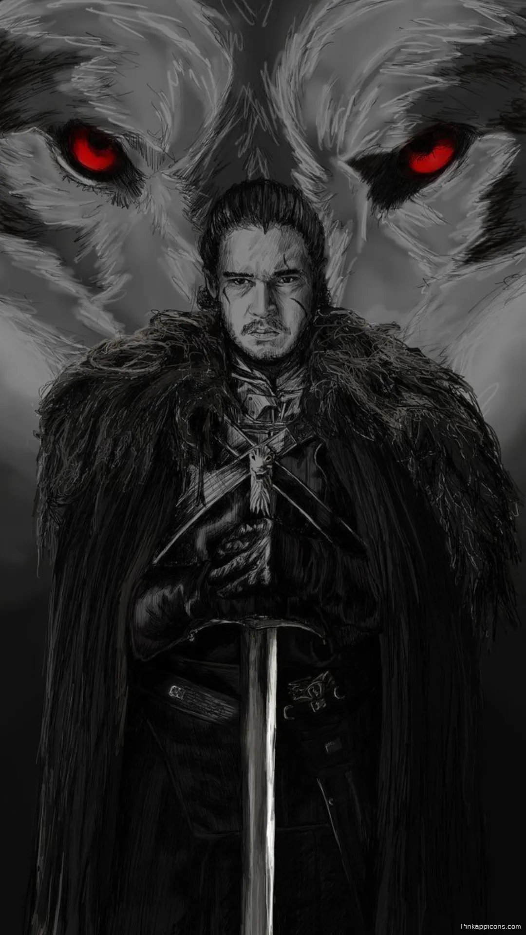 Game of Thrones HD Wallpapers The White Wolfs Fury Phone Wallpaper Game of Thrones HD Wallpapers The White Wolf’s Fury Phone Wallpaper.