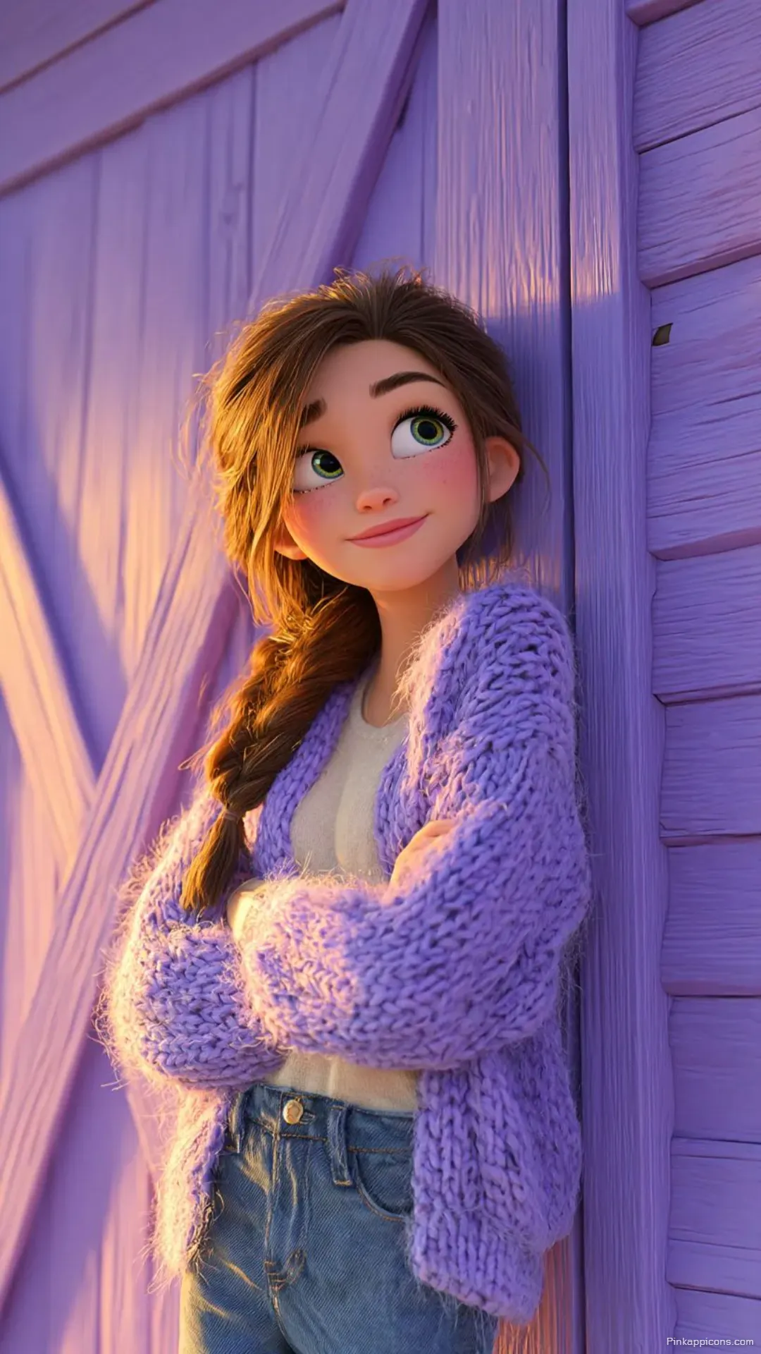 Girls Wallpaper HD Adorable 3D Girl with Braided Hair and Freckles Girls Wallpaper HD Adorable 3D Girl with Braided Hair and Freckles