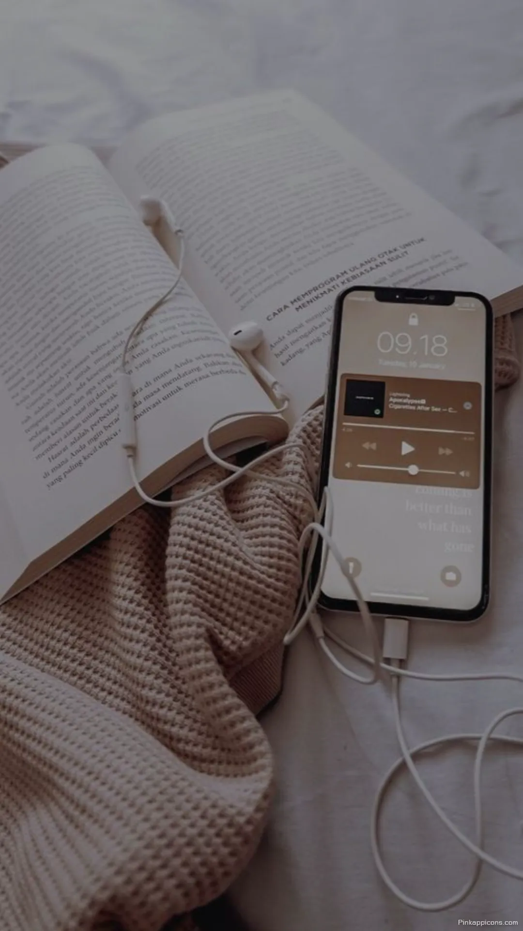 Girls Wallpaper HD Serene Moment of Reading and Listening to Music on a Bed Girls Wallpaper HD Serene Moment of Reading and Listening to Music on a Bed