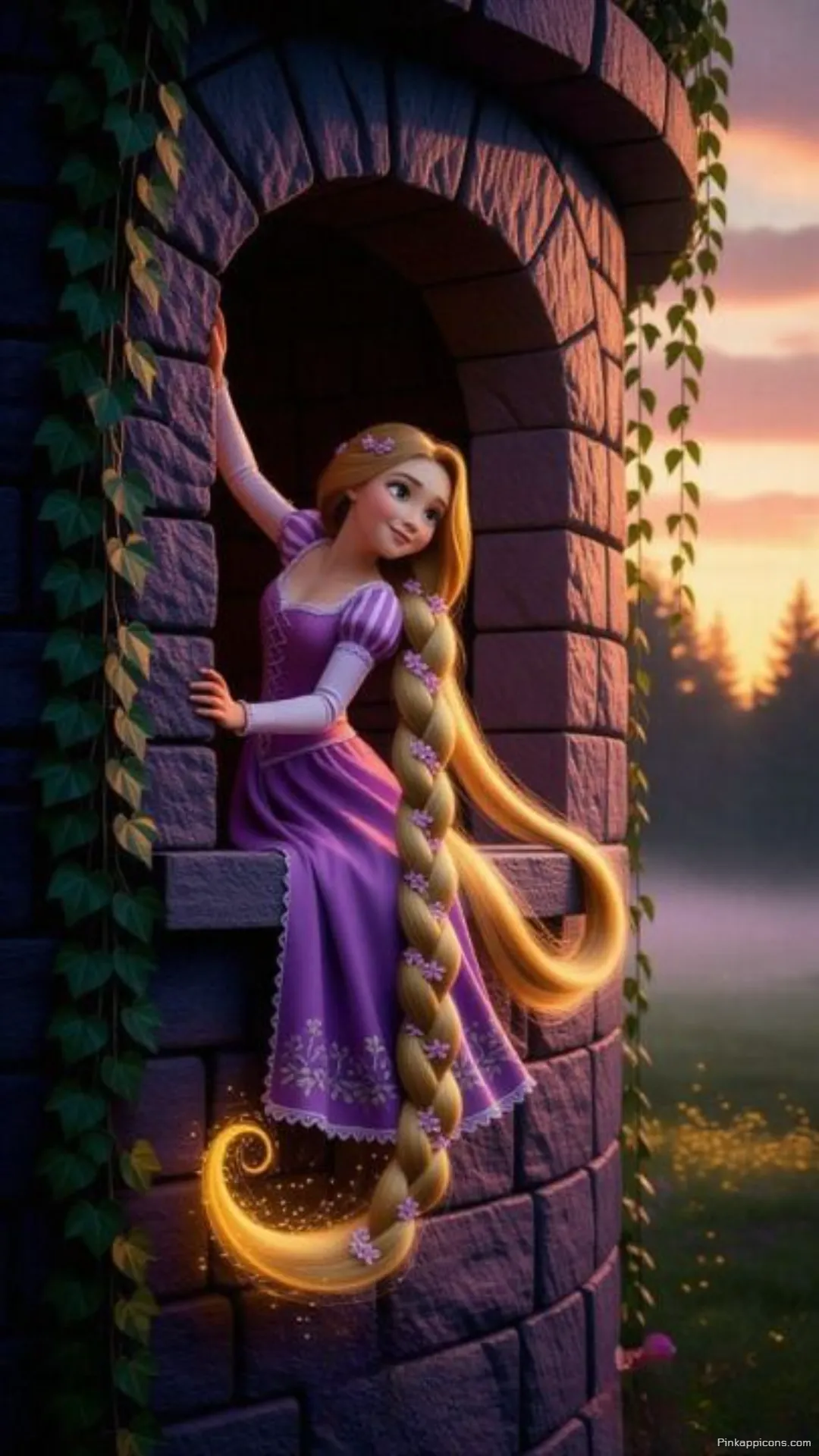 Girls Wallpaper HD Stunning Animated Princess in a Tower at Sunset Girls Wallpaper HD Stunning Animated Princess in a Tower at Sunset