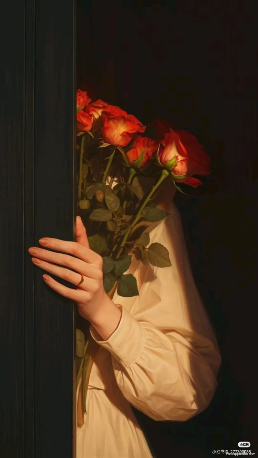 Girls Wallpaper HD Stunning Woman Holding Flowers in the Shadows Girls Wallpaper HD Stunning Woman Holding Flowers in the Shadows