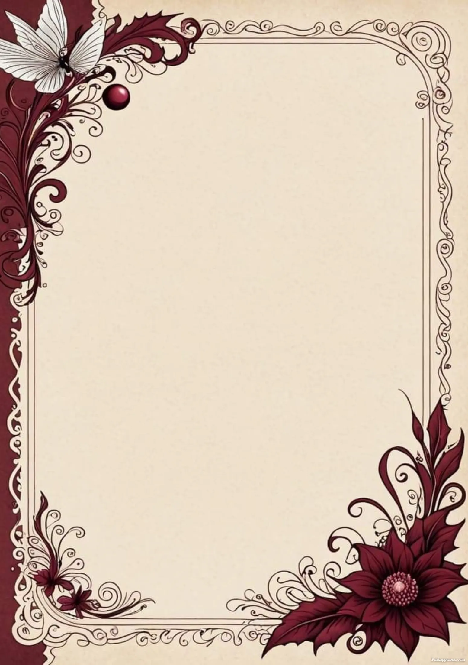 Gothic Romance with Poinsettia and Swirls Ornate Border Design Ideas Gothic Romance with Poinsettia and Swirls Ornate Border Design Ideas.