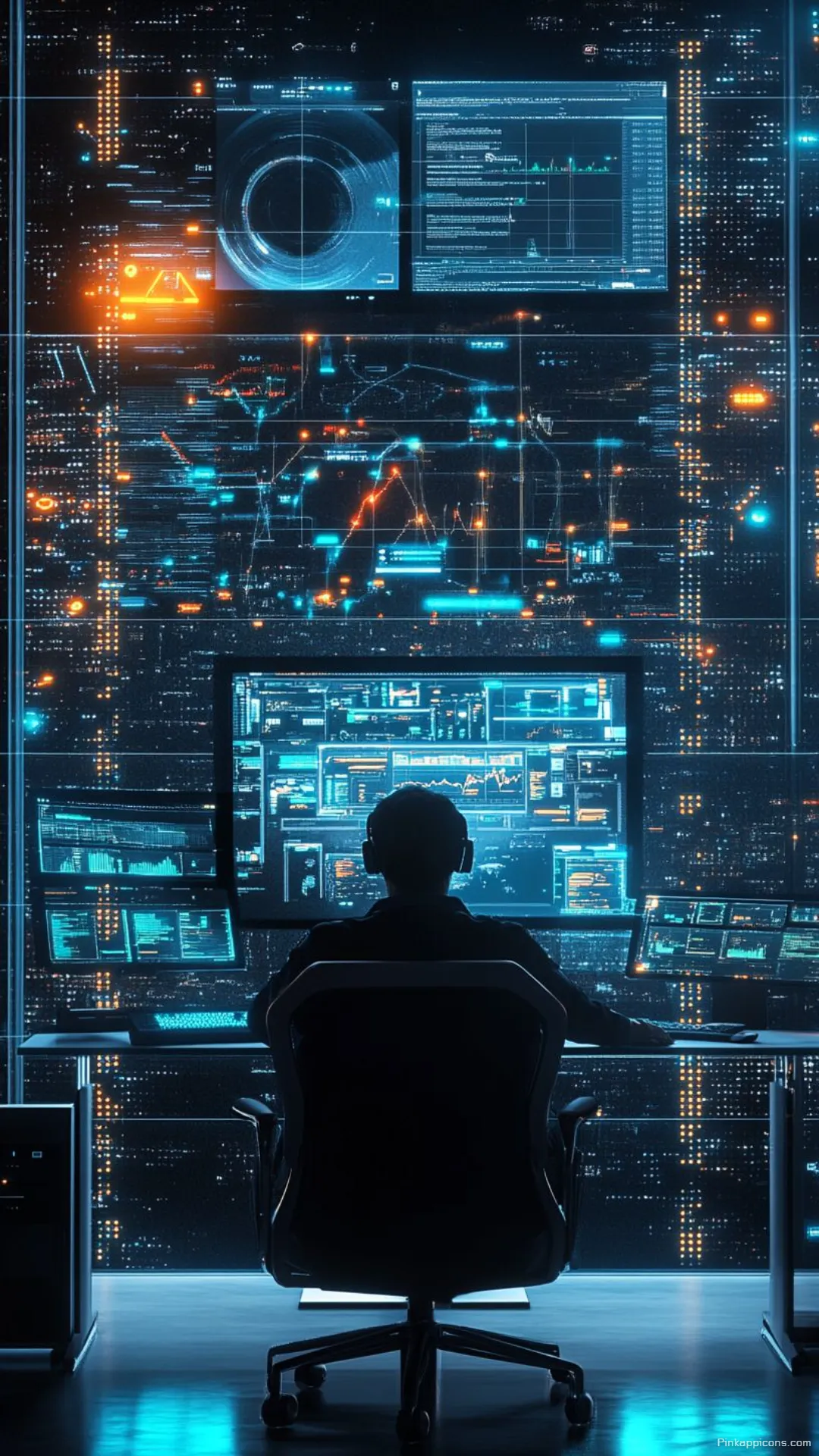 Hacker Command Center Wallpaper Data Analyst Multi Screen Interface Phone Background Hacker Command Center Wallpaper – Data Analyst & Multi-Screen Interface Phone Background.