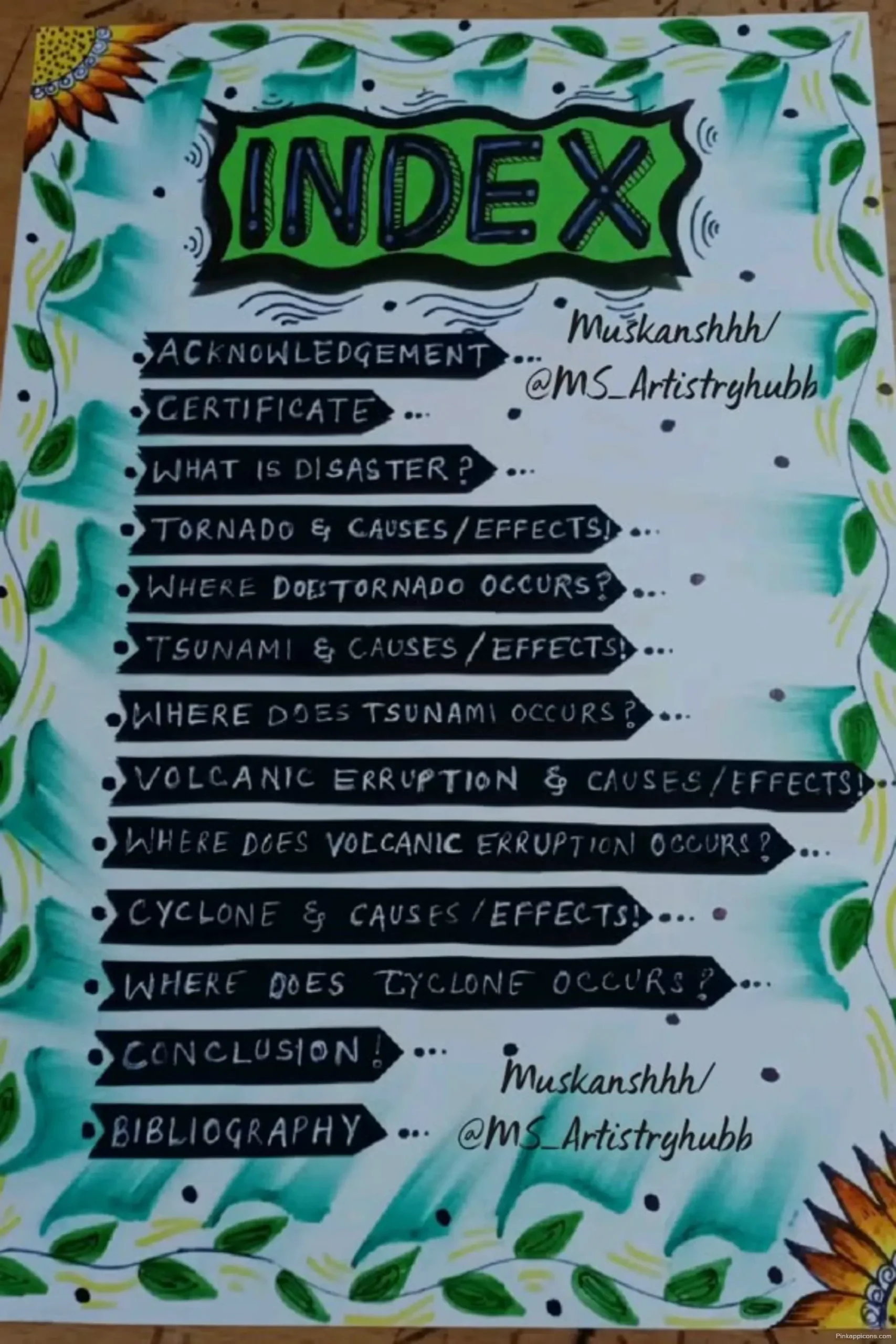 Handmade Disaster Project School Project Front Page Design Sample Unique Index Ideas scaled Handmade Disaster Project School Project Front Page Design Sample Unique Index Ideas