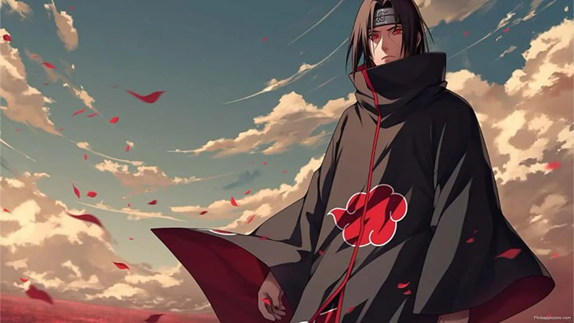 High Resolution Itachi Sharingan 8K Wallpaper for PC Mysterious Uchiha Clan Member in a Field of Red Flowers High-Resolution Itachi Sharingan 8K Wallpaper for PC Mysterious Uchiha Clan Member in a Field of Red Flowers.