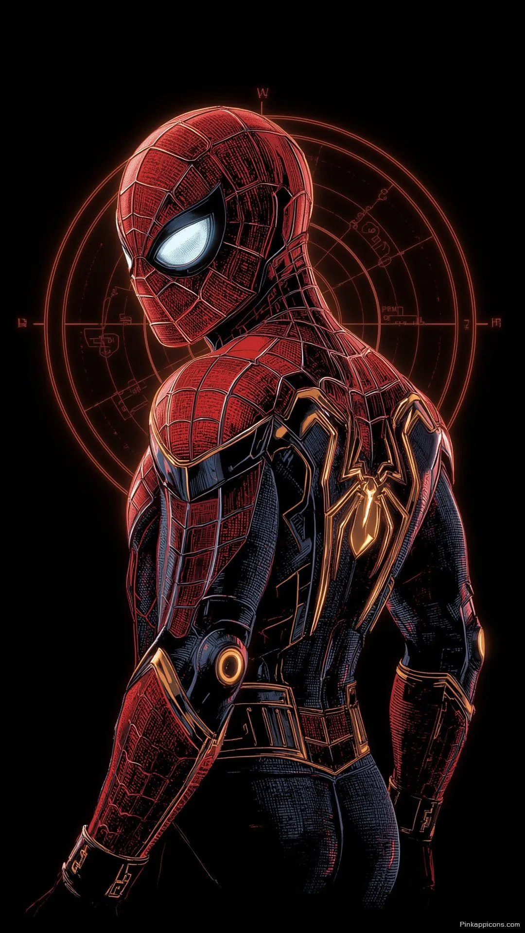 Iron Spider Man Tech Suit Phone Wallpaper Red and Black Spiderman Aesthetic Iron Spider-Man Tech Suit Phone Wallpaper Red and Black Spiderman Aesthetic.
