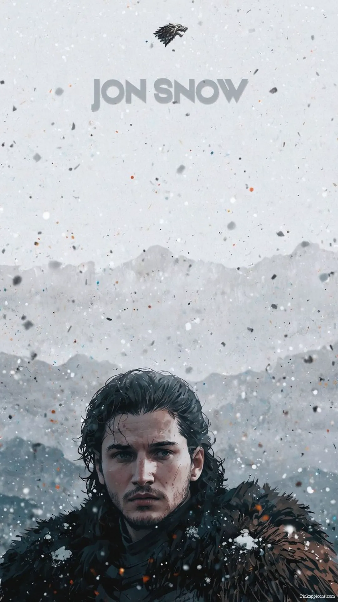 Jon Snow in the North Artistic Game of Thrones Wallpaper for Phone Jon Snow in the North Artistic Game of Thrones Wallpaper for Phone.