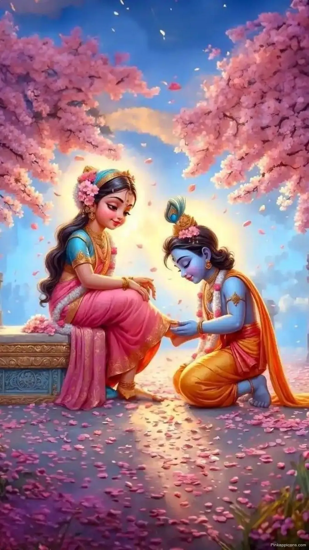 Krishnas Devotion to Radha Artistic Radha Krishna HD Wallpapers Krishna’s Devotion to Radha Artistic Radha Krishna HD Wallpapers.