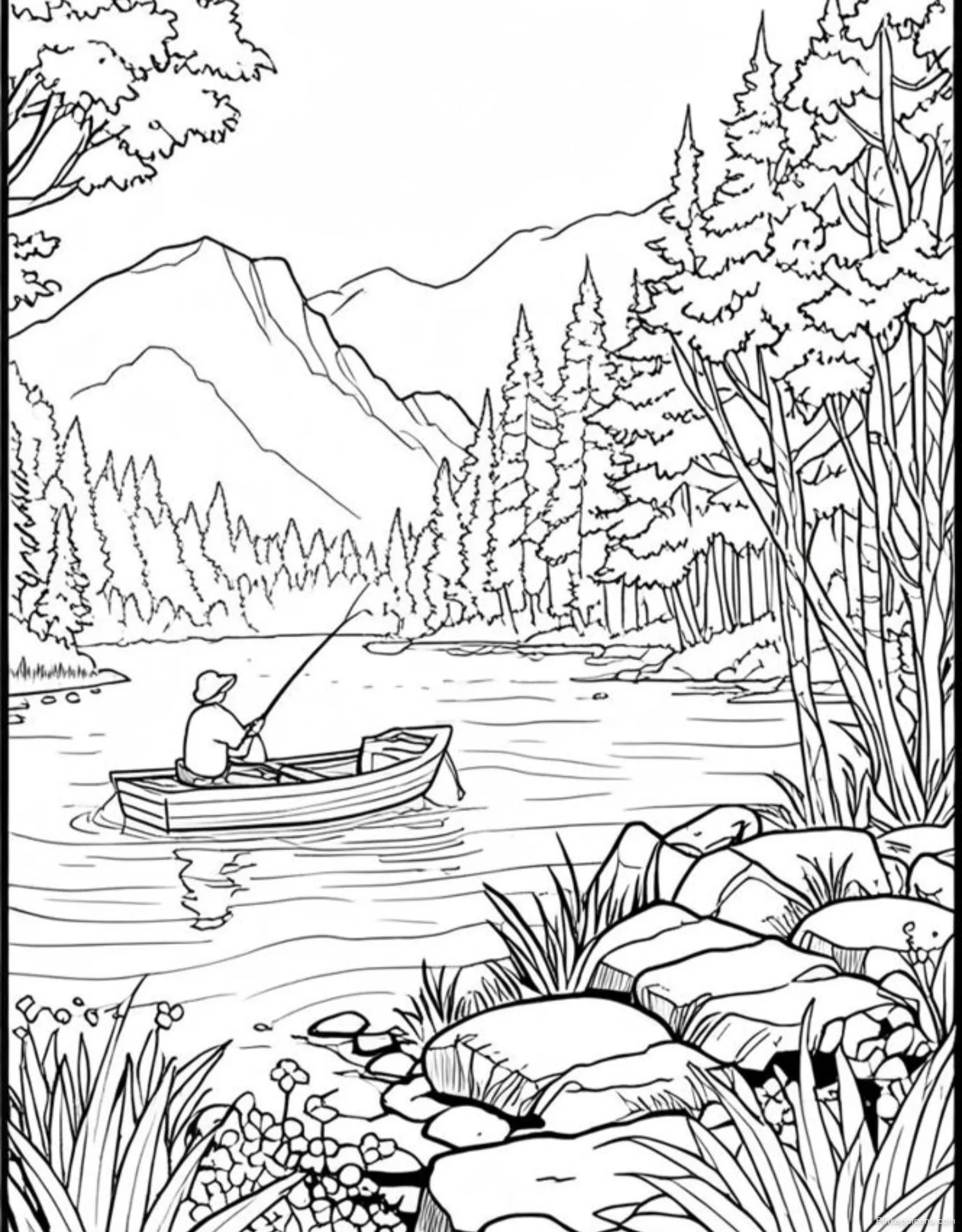 Landscape Drawing Ideas Peaceful River Scene with Ducks Landscape Drawing Ideas Peaceful River Scene with Ducks