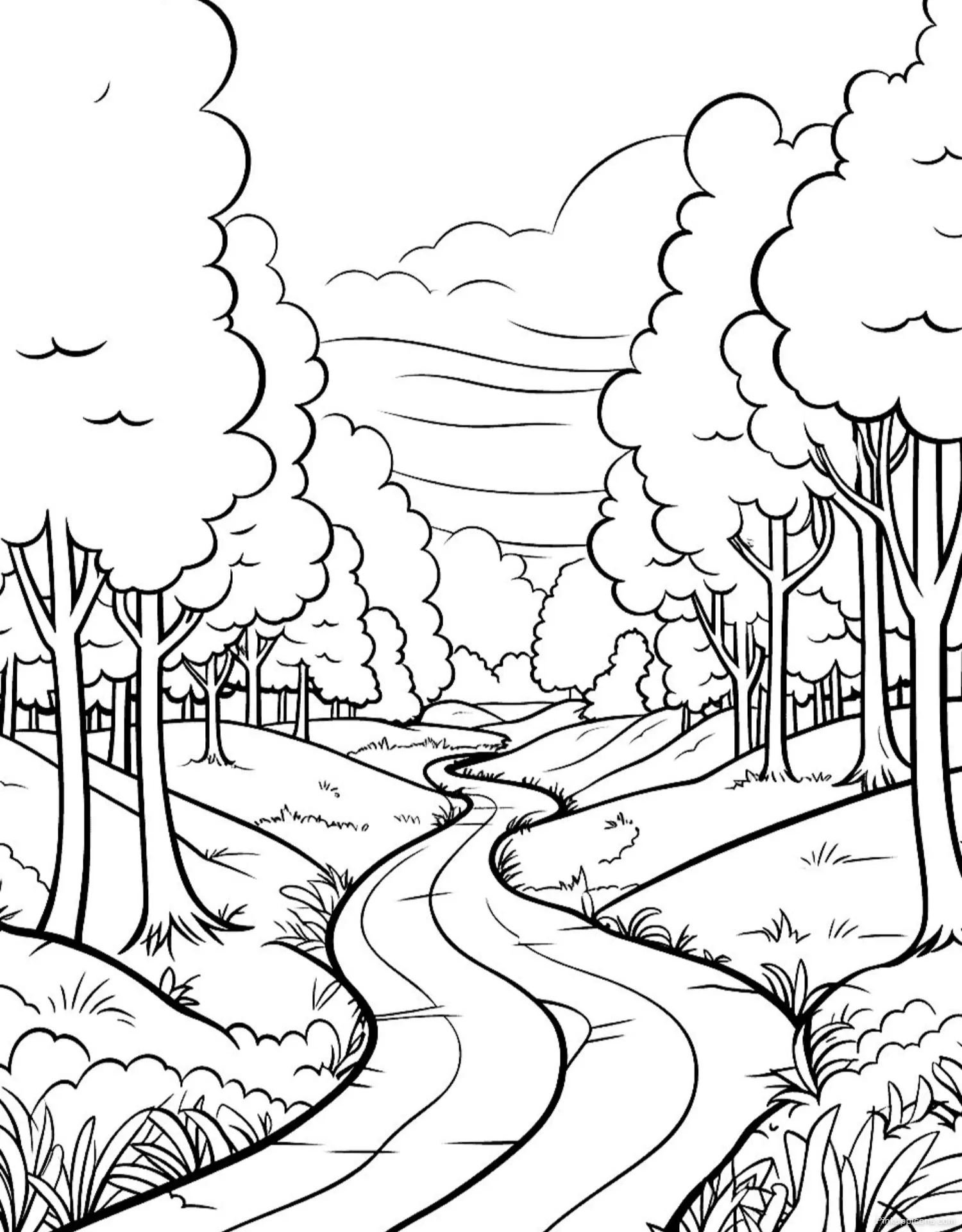 Landscape Drawing Ideas Serene Village by the Water Landscape Drawing Ideas Serene Village by the Water