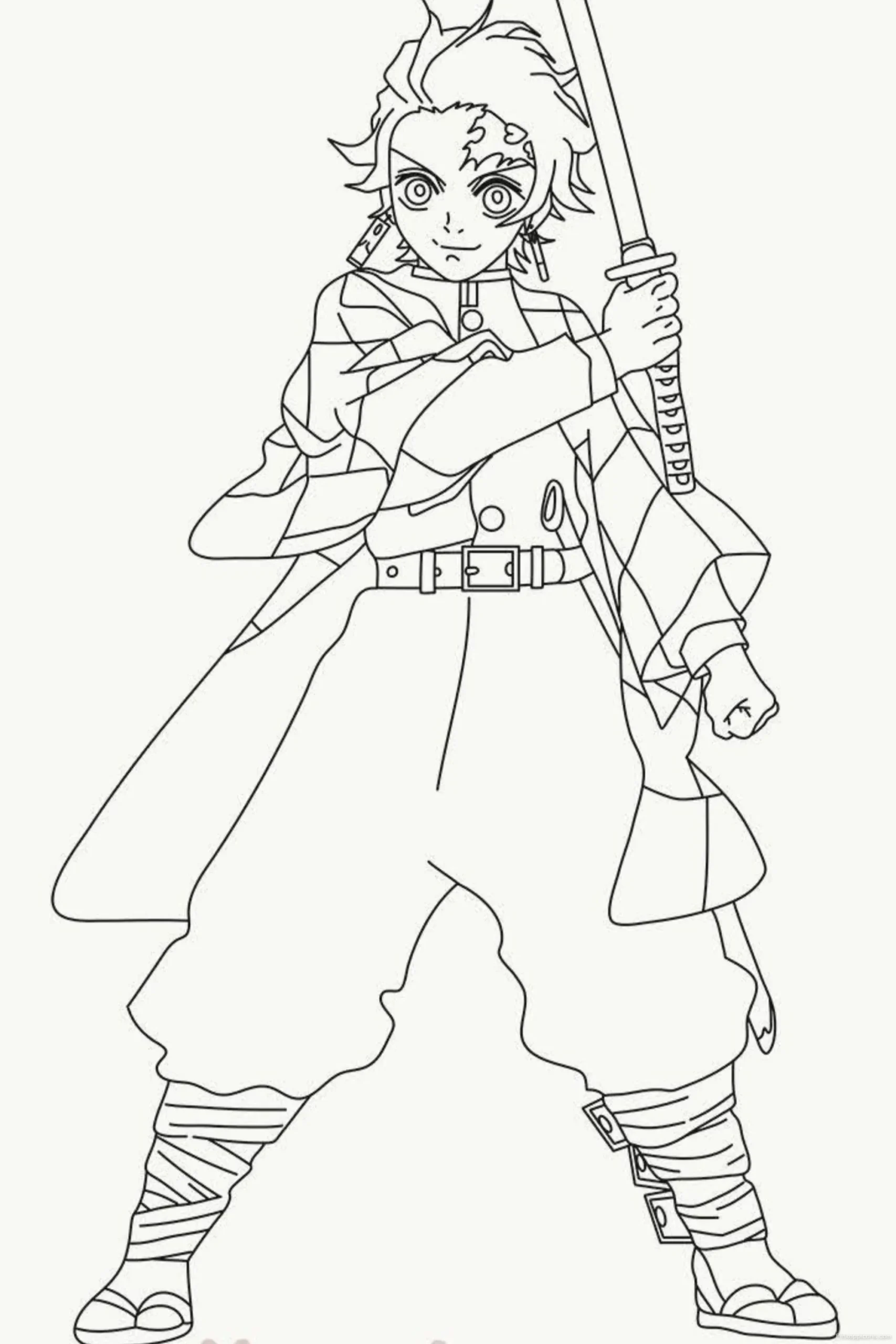 Learn to Draw A Simple Tanjiro Line Art Guide for Your Next Anime Drawing scaled Learn to Draw A Simple Tanjiro Line Art Guide for Your Next Anime Drawing.