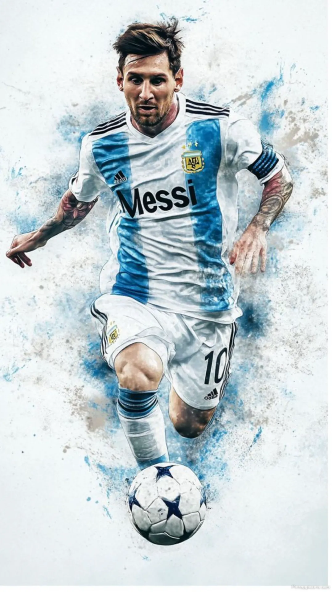 Lionel Messi Football Wallpaper for Phone Argentina Jersey Art Lionel Messi Football Wallpaper for Phone Argentina Jersey Art