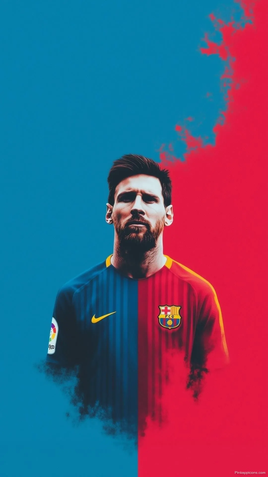 Lionel Messi Football Wallpaper for Phone Red and Blue Barcelona Split Lionel Messi Football Wallpaper for Phone Red and Blue Barcelona Split