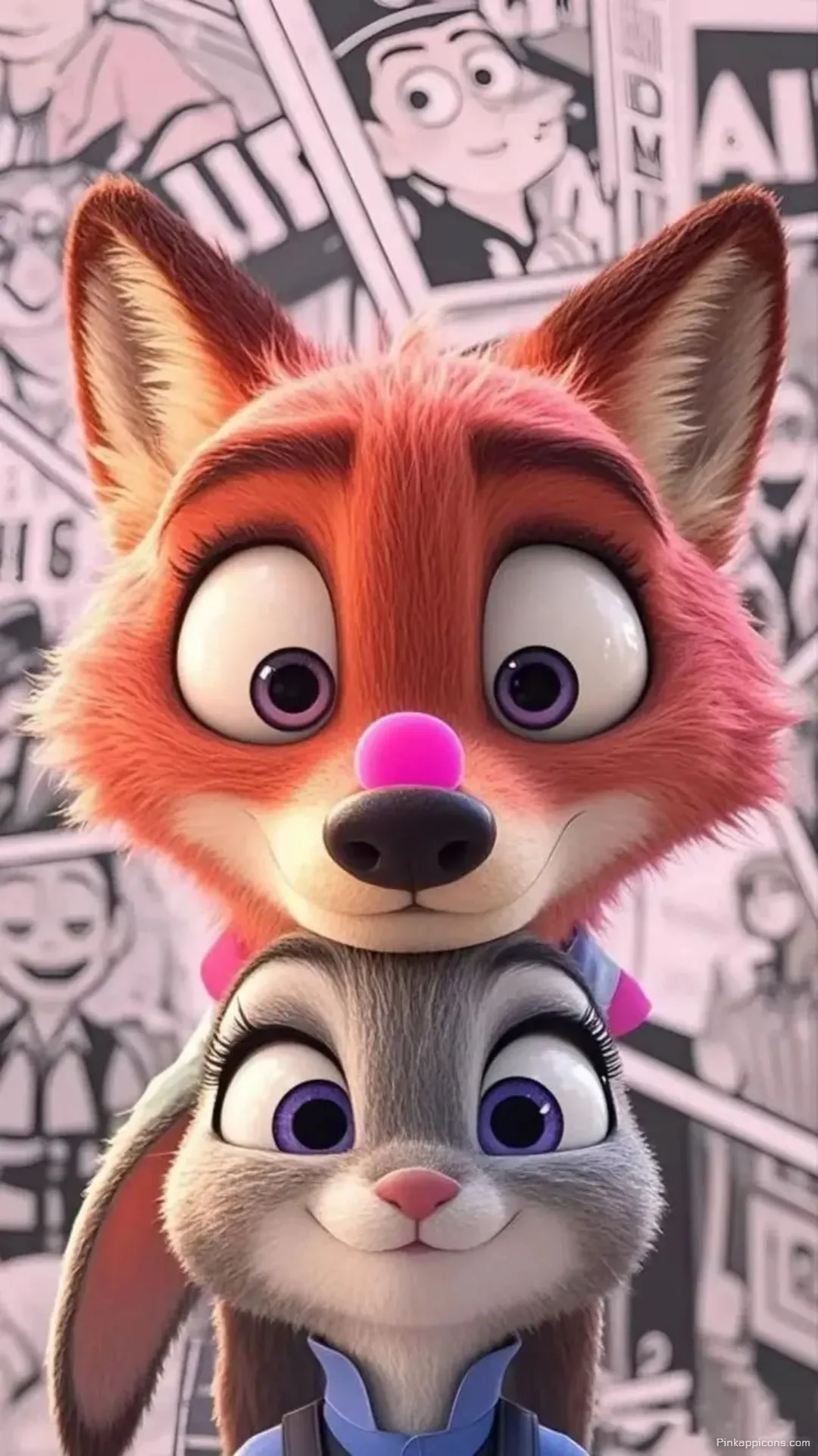 Love Wallpaper Zootopia Nick Judy Cute Duo Phone Background Love Wallpaper Zootopia Nick & Judy Cute Duo Phone Background.
