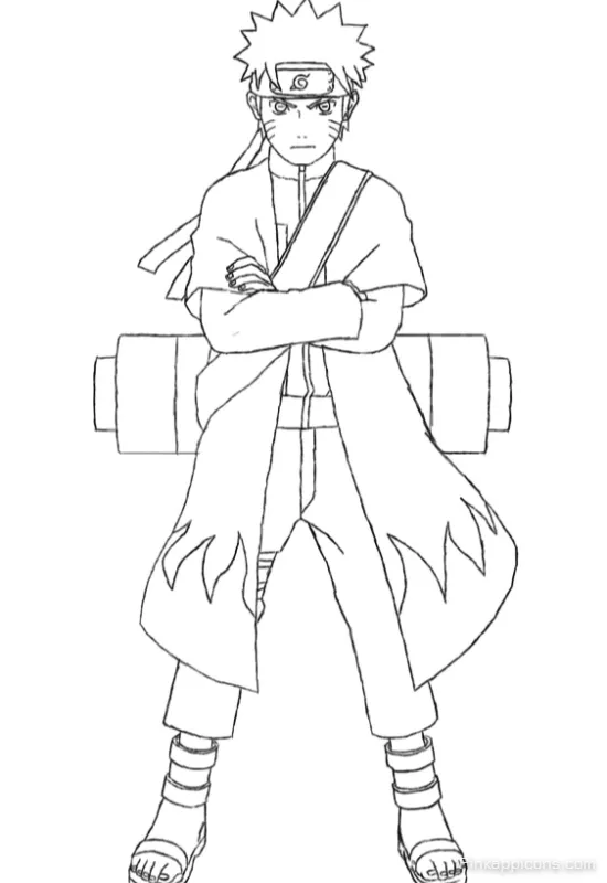 Master Hokage Naruto Drawing Ideas Full Body Outline of Seventh Hokage with Crossed Arms for Phone Art Master Hokage Naruto Drawing Ideas Full-Body Outline of Seventh Hokage with Crossed Arms for Phone Art.
