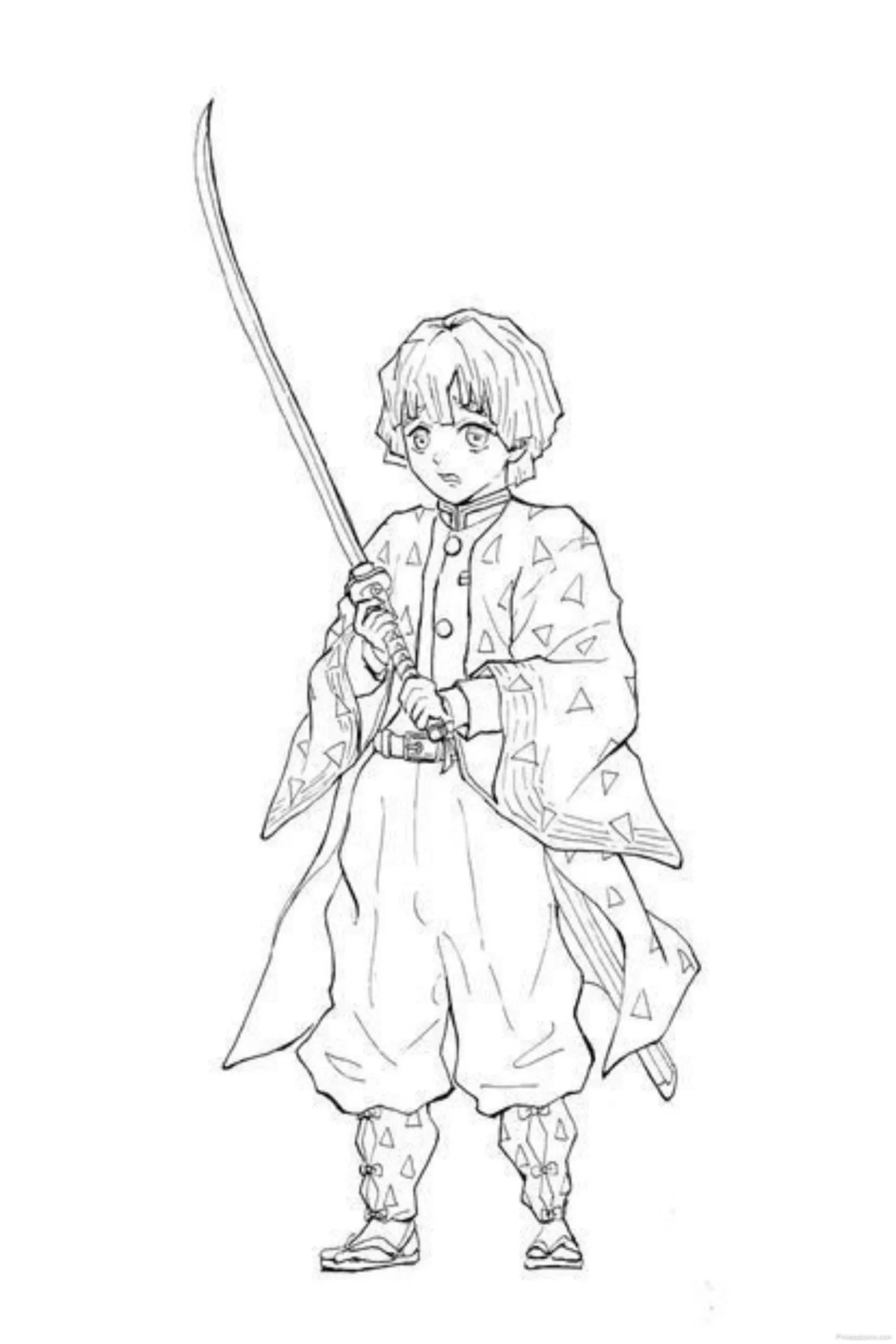 Master the Pose An Anxious Zenitsu Holding His Sword A Great Anime Drawing Idea scaled Master the Pose An Anxious Zenitsu Holding His Sword – A Great Anime Drawing Idea.