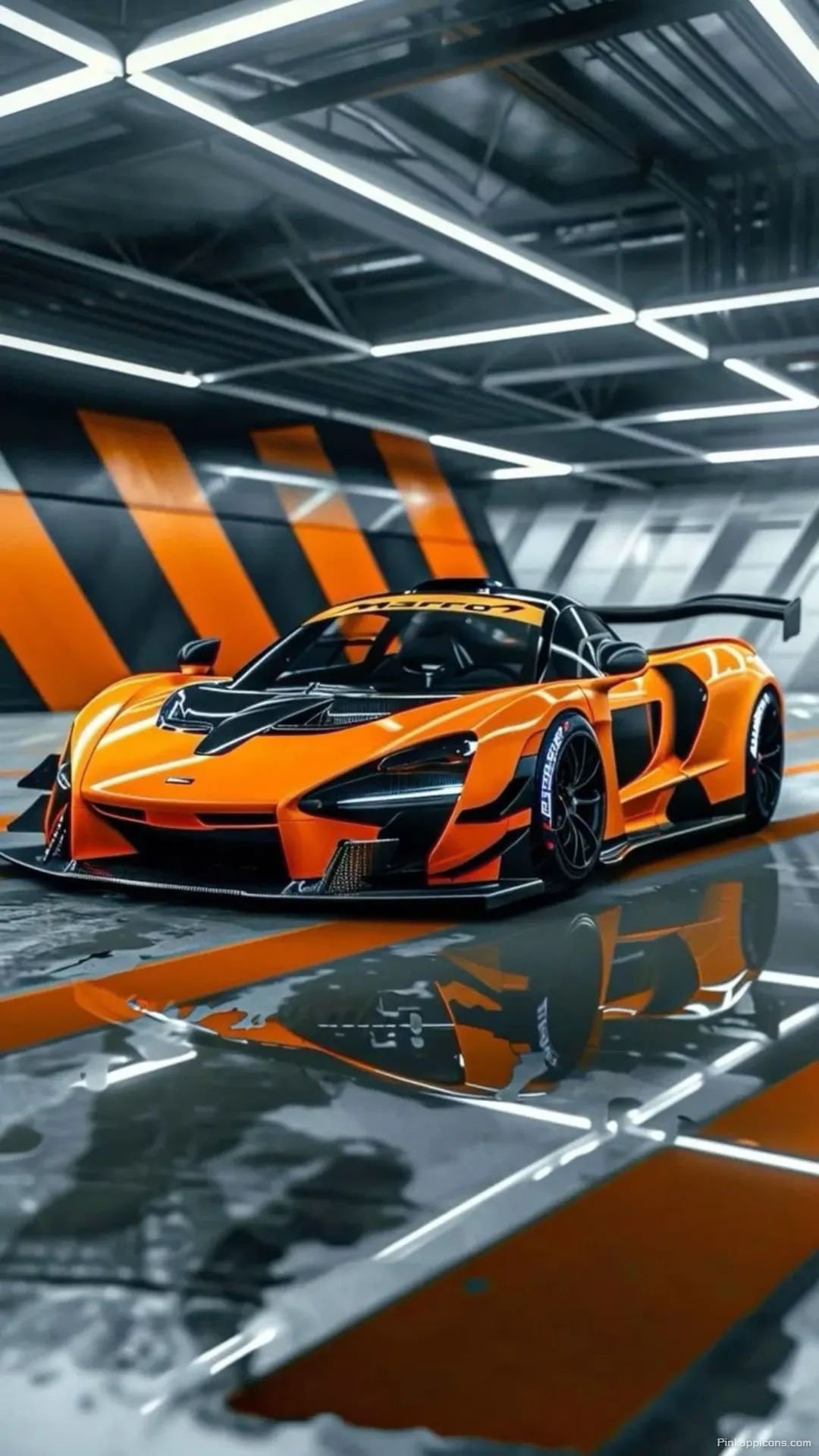 McLaren Senna GTR Wallpaper 4K High Res Orange Supercar Phone Background McLaren Senna GTR Wallpaper 4K – High-Res Orange Supercar Phone Background