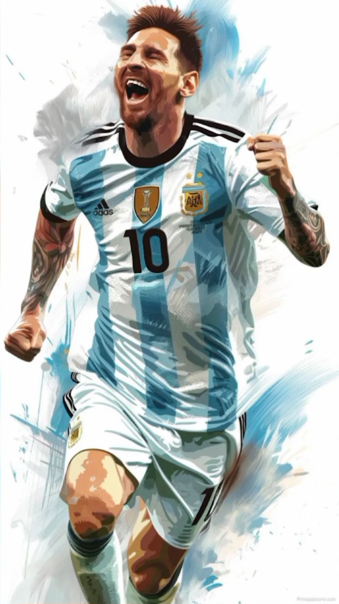 Messi Football Wallpaper for Phone Argentina Jersey Art Messi Football Wallpaper for Phone Argentina Jersey Art