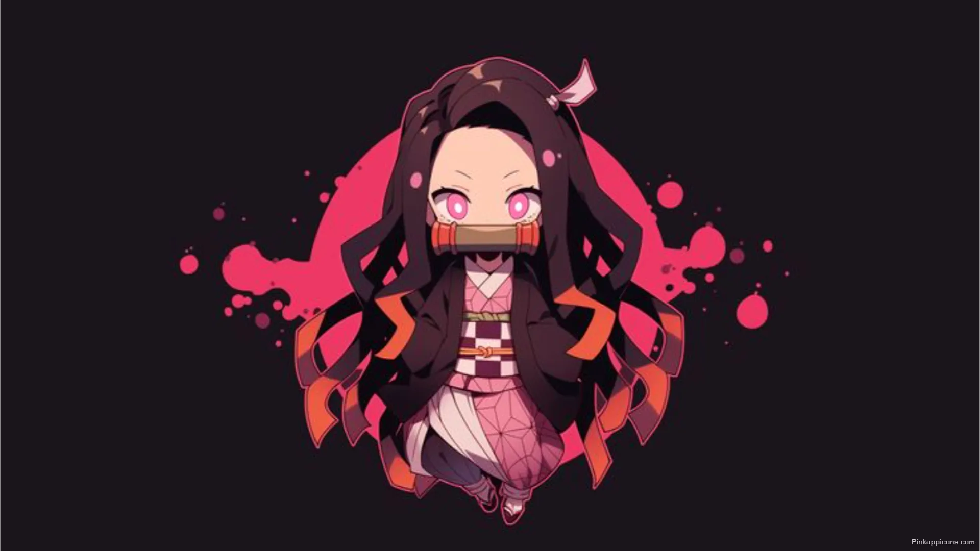 Minimalist Nezuko Kamado Anime Wallpaper for Laptop Pink Eyes and Dark Aesthetic Minimalist Nezuko Kamado Anime Wallpaper for Laptop – Pink Eyes and Dark Aesthetic