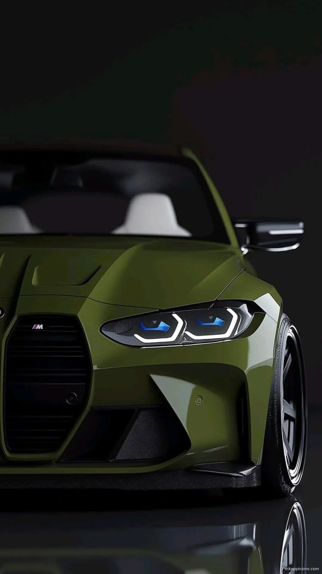 Modern BMW Wallpaper of a High Performance Car with a Matte Finish Modern BMW Wallpaper of a High-Performance Car with a Matte Finish