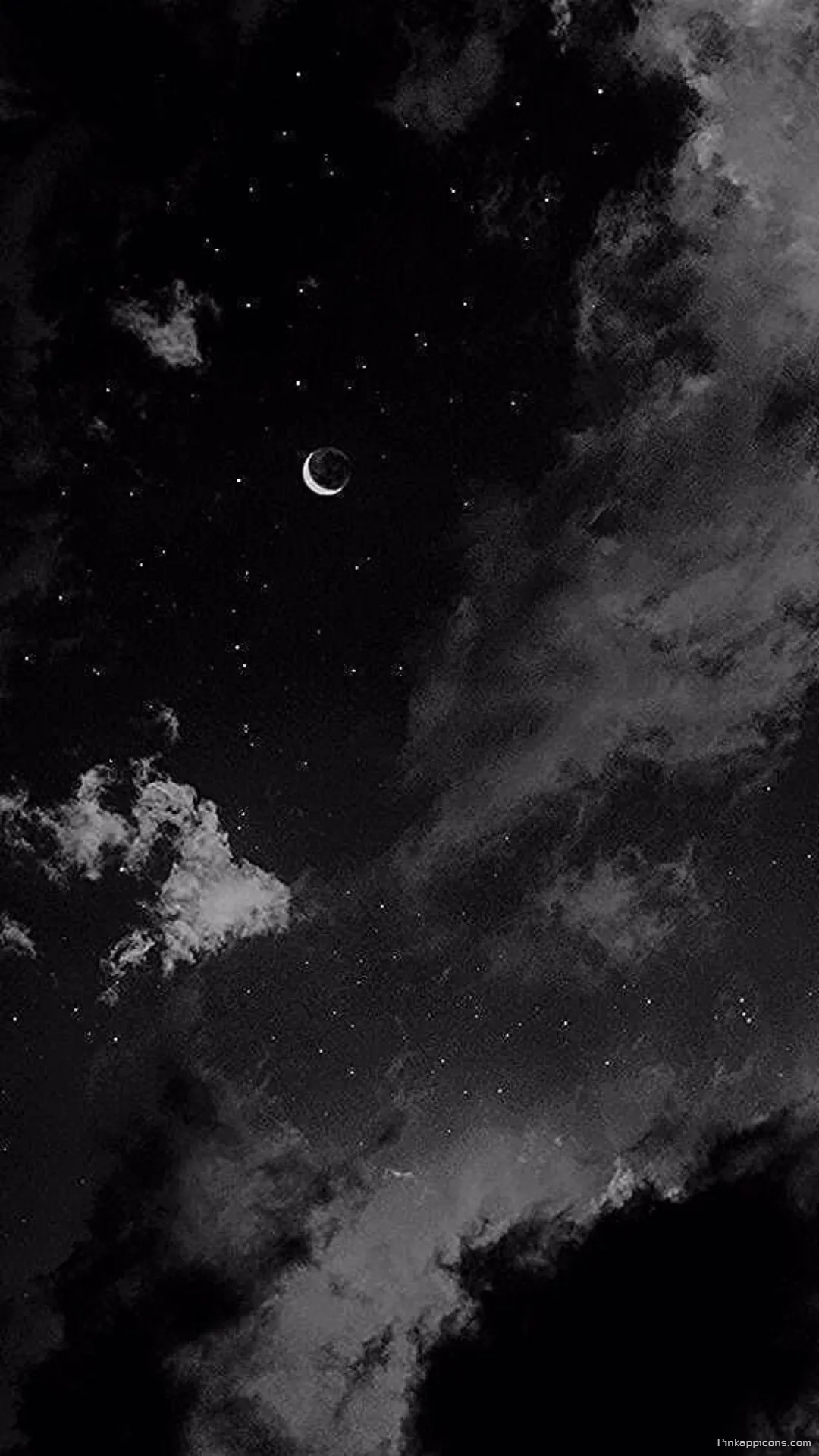 Monochrome Night Sky Star Wallpaper A Dark Cloudy Cosmic Scene for Your Phone Display Monochrome Night Sky Star Wallpaper A Dark, Cloudy Cosmic Scene for Your Phone Display
