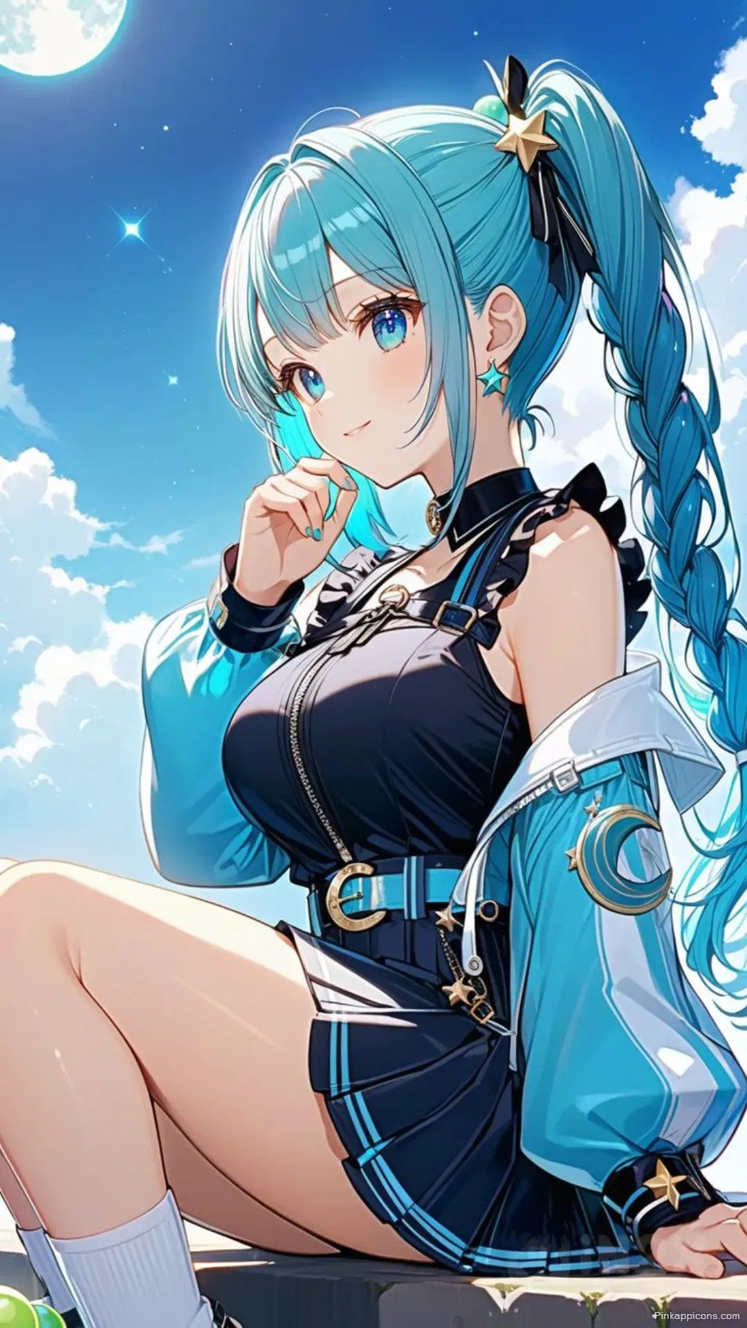 Moonlit Miku Wallpaper Starry Hatsune Miku Phone Background Moonlit Miku Wallpaper Starry Hatsune Miku Phone Background