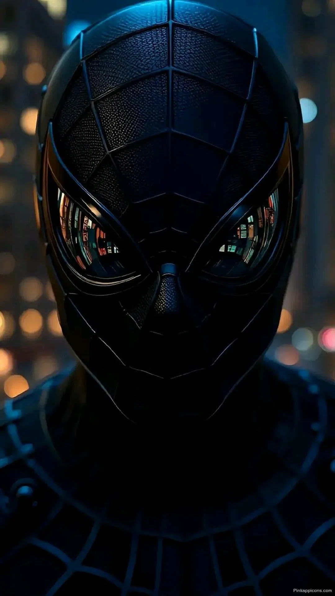 Mysterious Symbiote Spider Man Urban Lights Dark Aesthetic Mobile Wallpaper Mysterious Symbiote Spider-Man Urban Lights Dark Aesthetic Mobile Wallpaper.