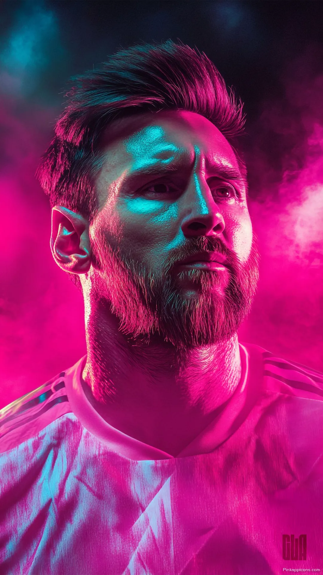 Neon Messi Football Wallpaper for Phone Pink and Blue Wallpaper Neon Messi Football Wallpaper for Phone Pink and Blue Wallpaper
