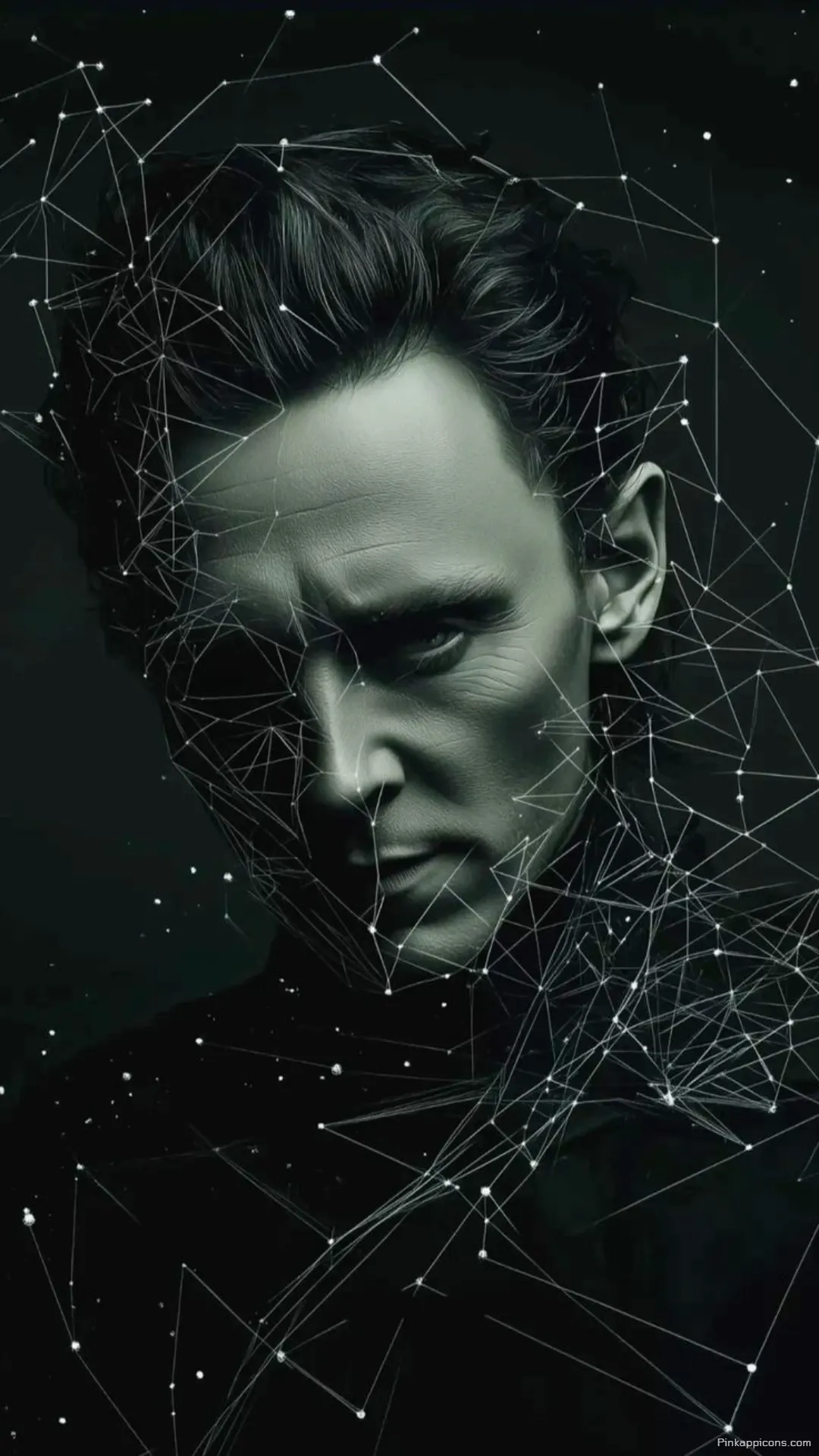 Neural Network Portrait Dark Aesthetic Phone Wallpaper Mysterious Connected Face Neural Network Portrait Dark Aesthetic Phone Wallpaper Mysterious Connected Face.