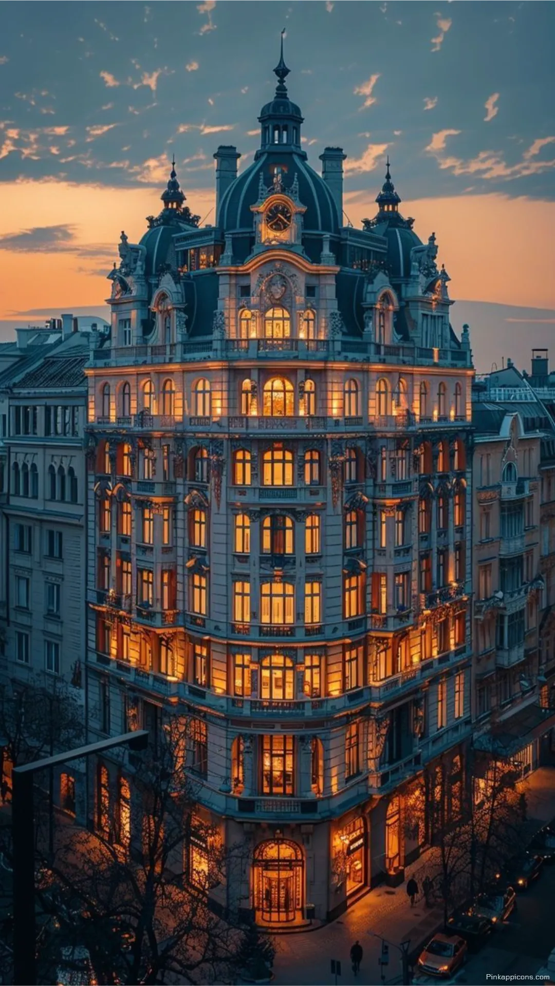 New York Wallpaper Beautiful European Style Building at Sunset for Phone New York Wallpaper Beautiful European Style Building at Sunset for Phone