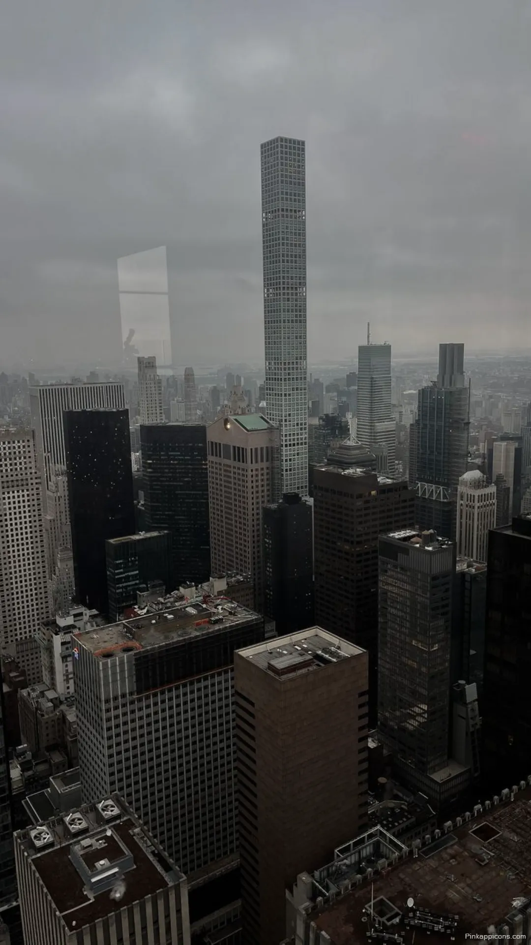 New York Wallpaper HD Majestic NYC Skyline View from Above with Dark Clouds New York Wallpaper HD Majestic NYC Skyline View from Above with Dark Clouds