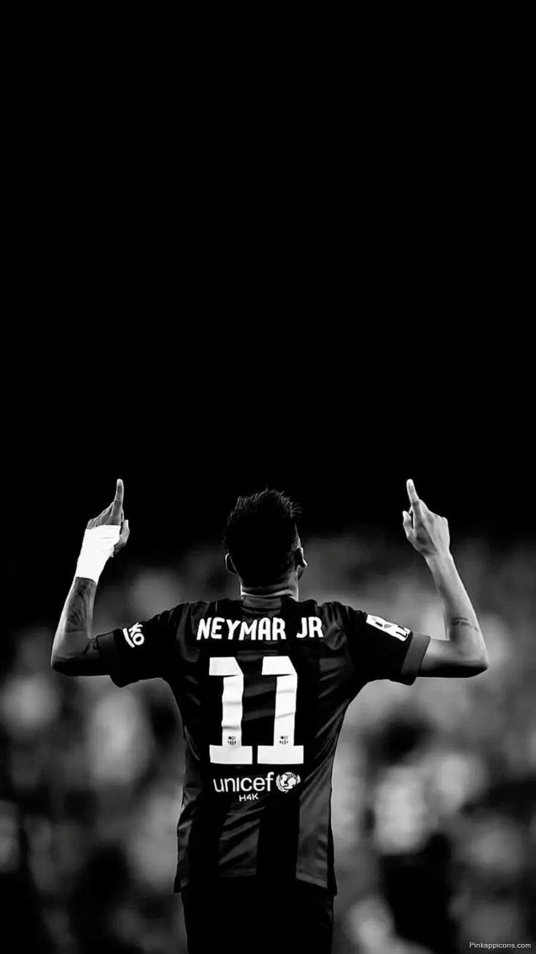 Neymar Wallpaper A classic black and white shot of Neymar Jr. celebrating perfect for your phone wallpaper Neymar Wallpaper A classic black-and-white shot of Neymar Jr. celebrating, perfect for your phone wallpaper.