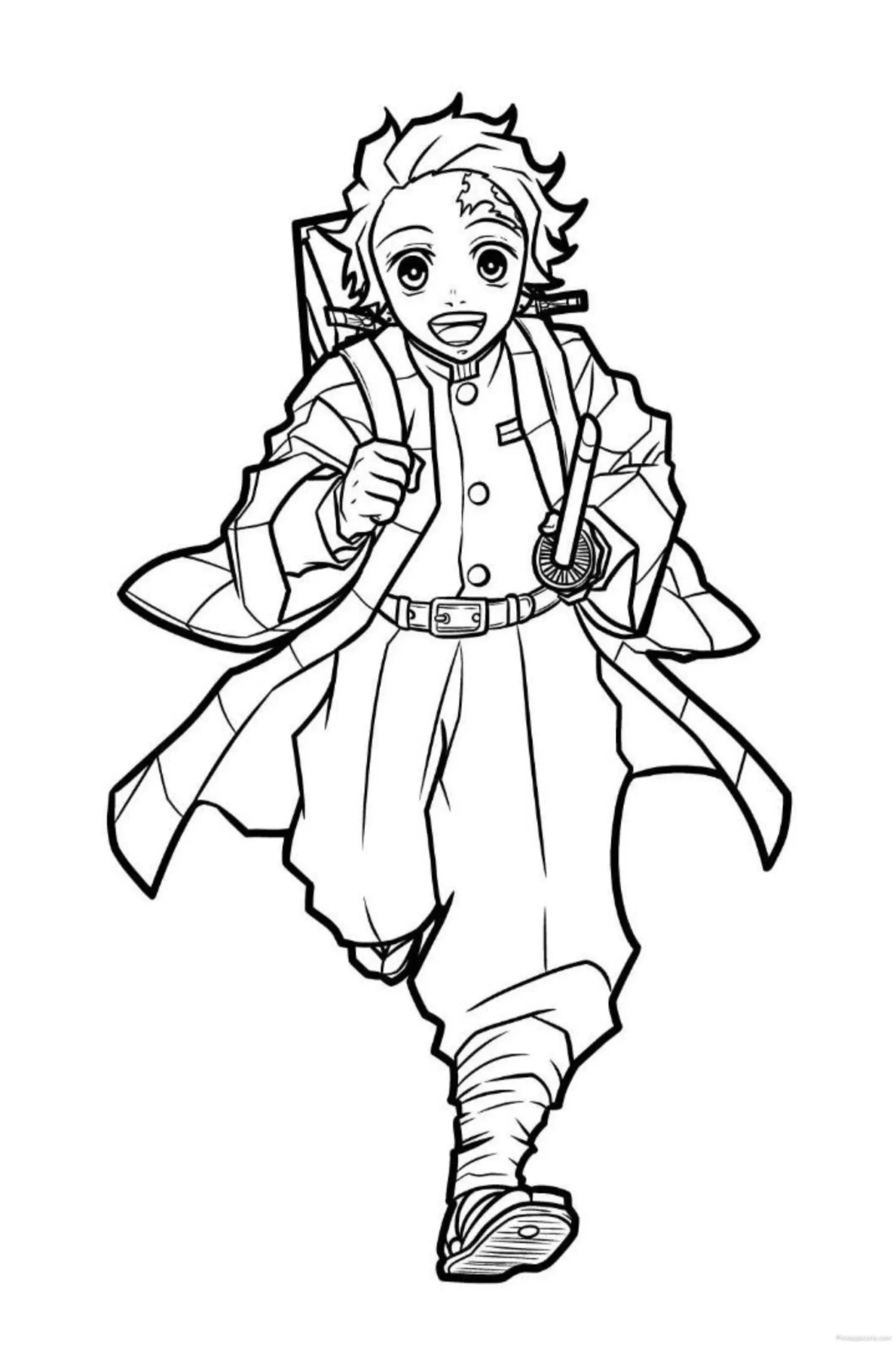 On the Move A Full Body Running Tanjiro Kamado Anime Drawing Idea scaled On the Move A Full-Body Running Tanjiro Kamado Anime Drawing Idea.