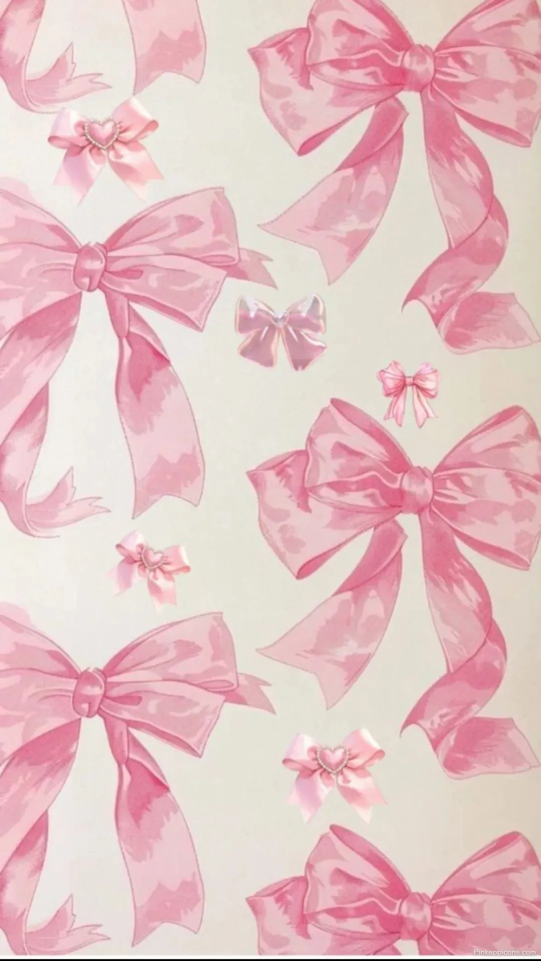 Pink Bow Wallpaper Cute Aesthetic Phone Background with Ribbons Pink Bow Wallpaper Cute Aesthetic Phone Background with Ribbons