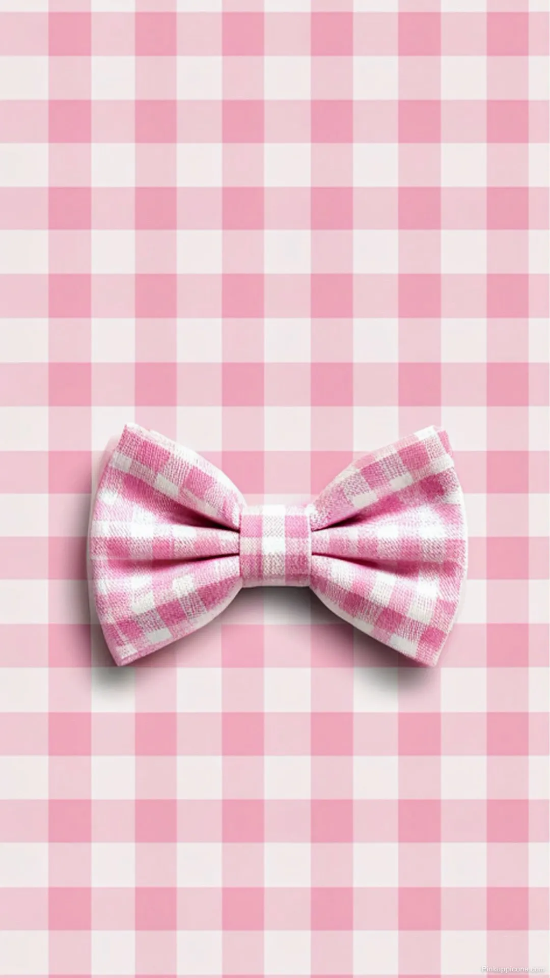 Pink Gingham Bow Wallpaper Cute Checkered Phone Background Pink Gingham Bow Wallpaper Cute Checkered Phone Background