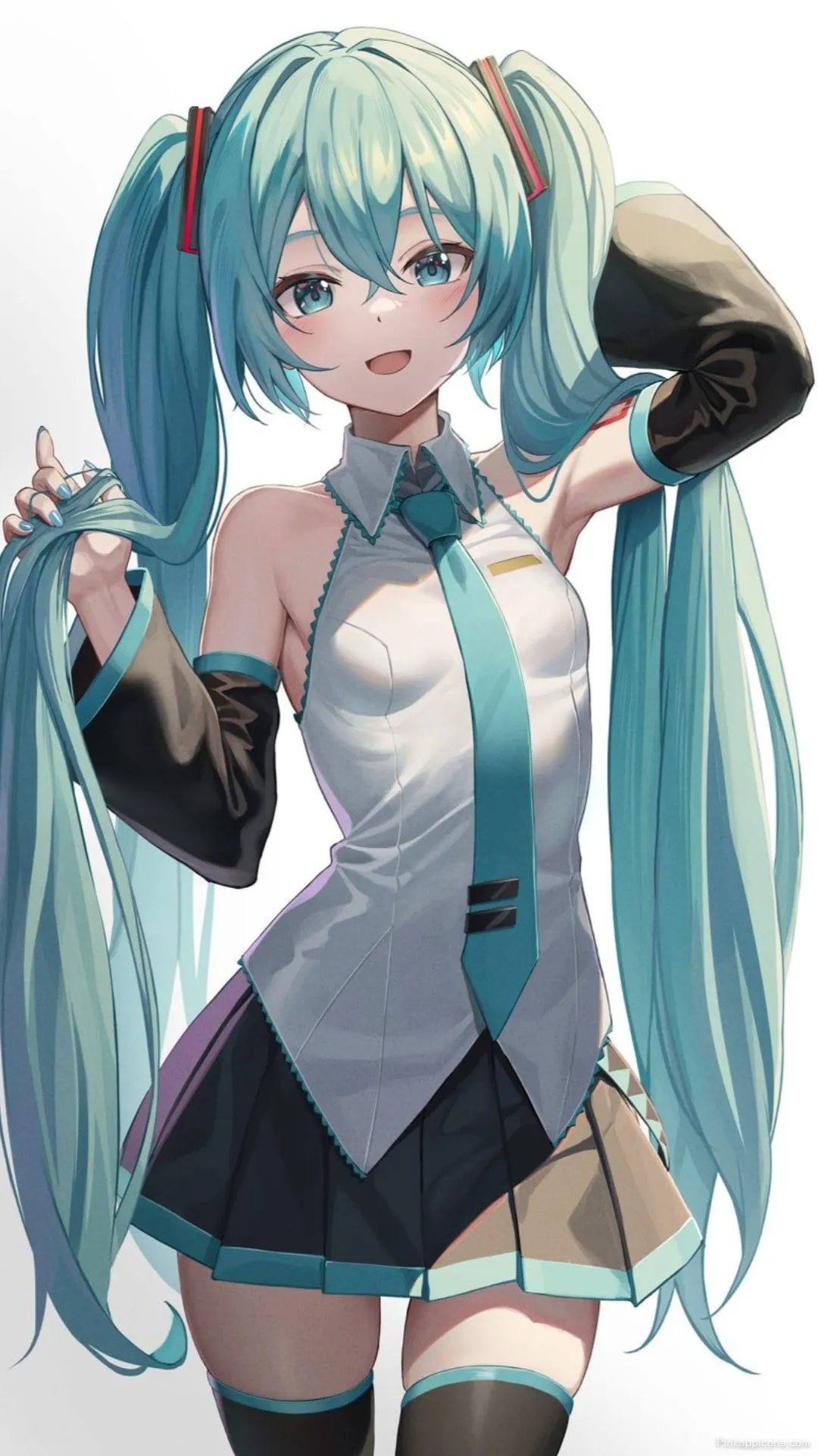 Playful Miku Wallpaper Hatsune Miku Twintails Phone Background Playful Miku Wallpaper Hatsune Miku Twintails Phone Background