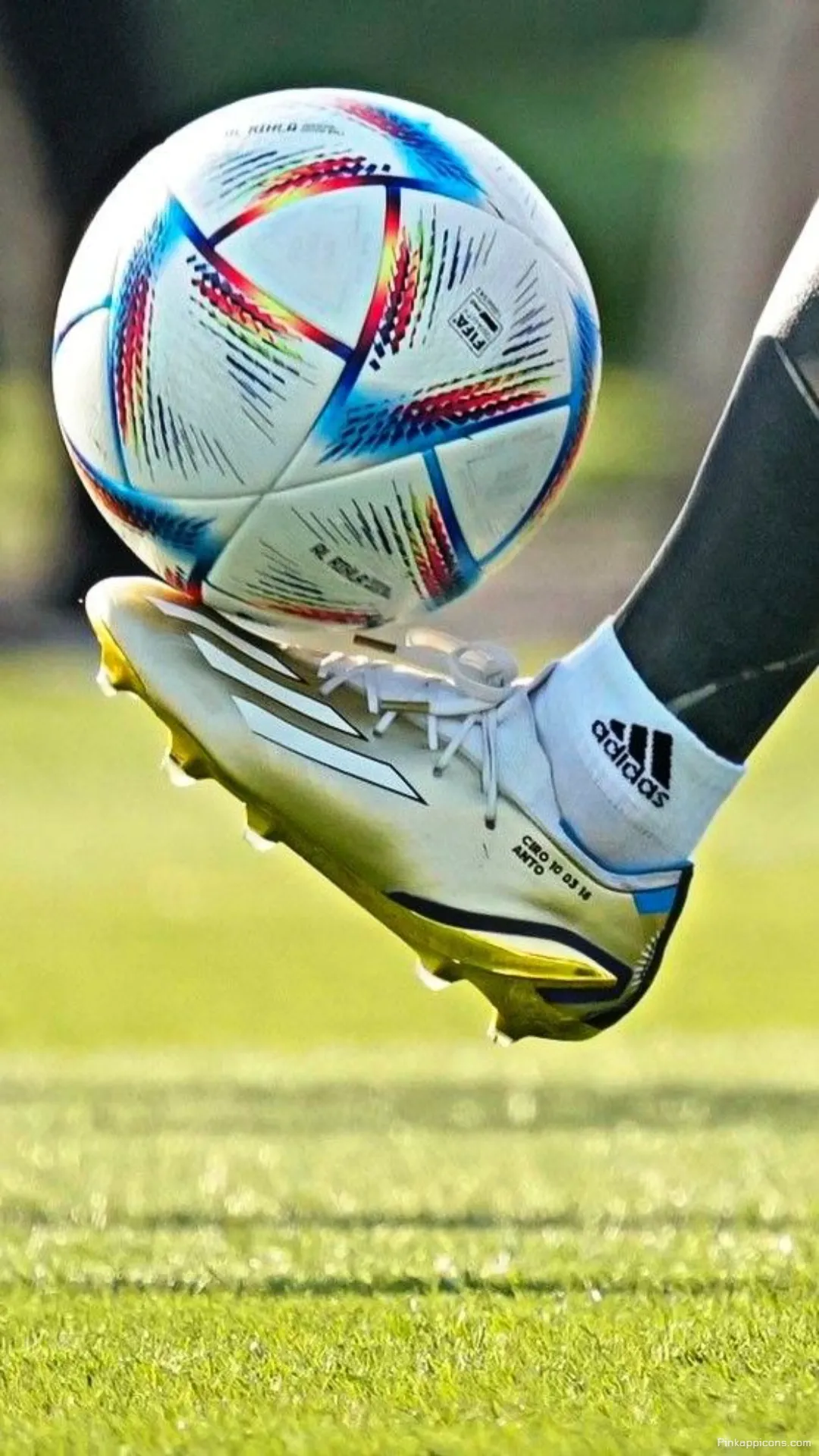 Pro Player Football Wallpaper for Phone Juggling a White Ball Pro Player Football Wallpaper for Phone Juggling a White Ball
