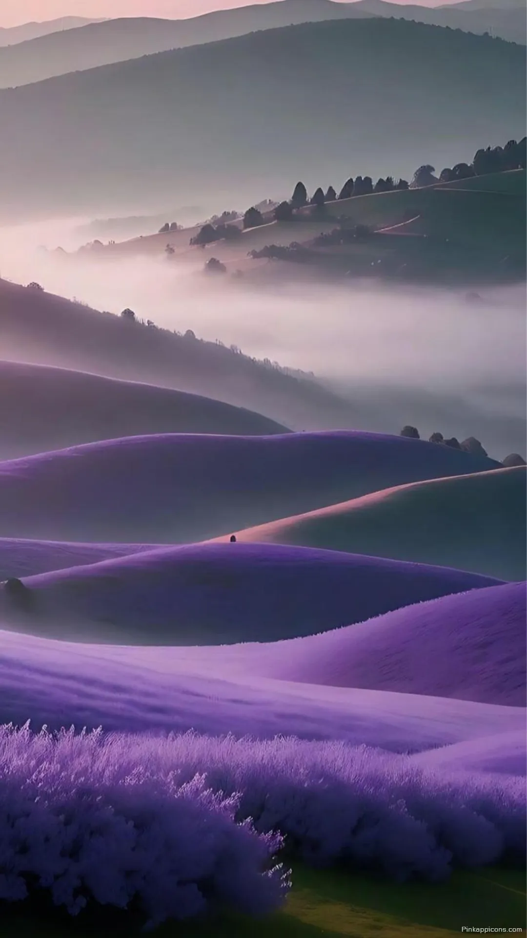 Purple Hills Nature Wallpaper for Phone Serene and Moody Purple Hills Nature Wallpaper for Phone Serene and Moody