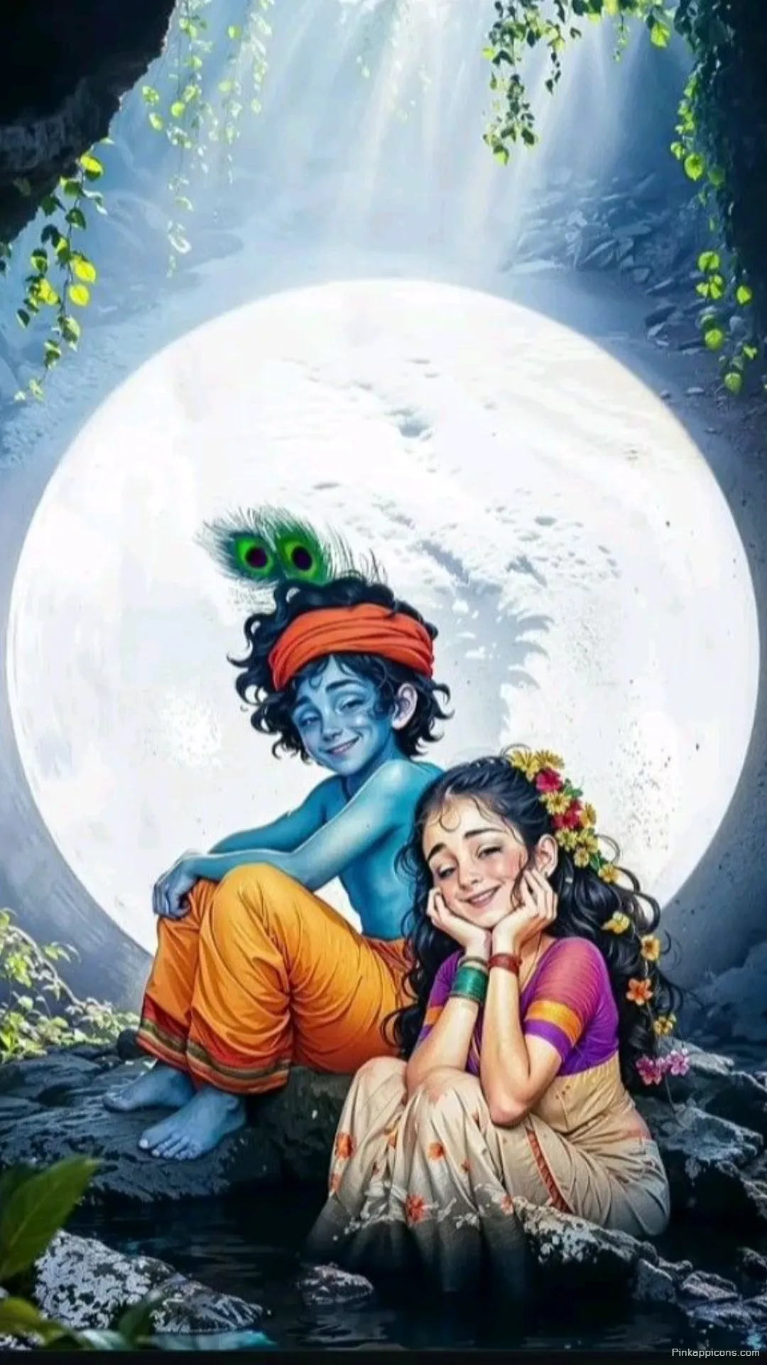 Radha Krishna HD Wallpapers Cute Childhood Full Moon Phone Wallpaper Radha Krishna HD Wallpapers Cute Childhood Full Moon Phone Wallpaper.