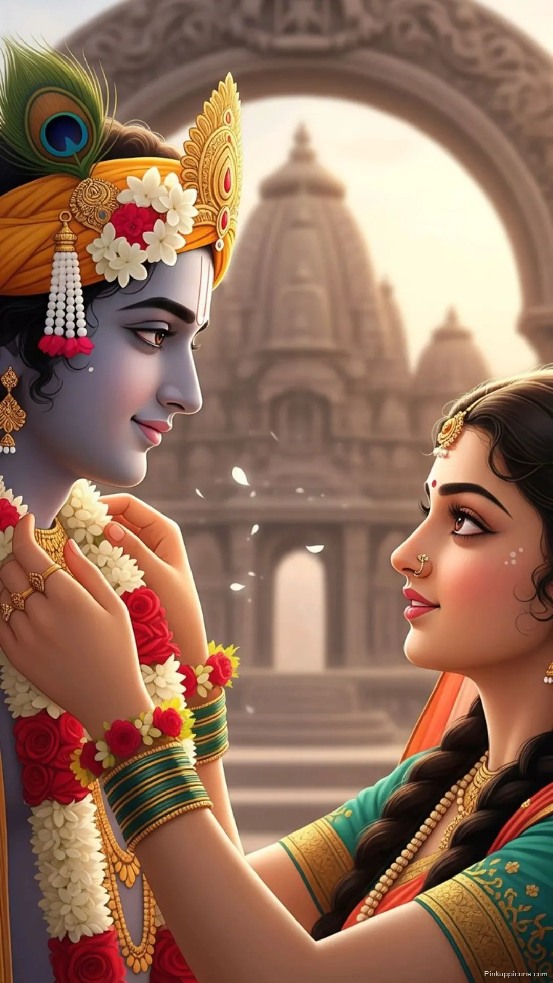 Radha Krishna HD Wallpapers Divine Couples Temple Romance Phone Wallpaper Radha Krishna HD Wallpapers Divine Couple’s Temple Romance Phone Wallpaper.