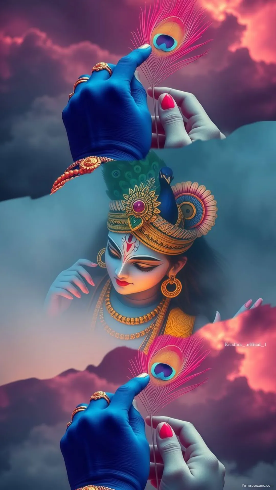 Radha Krishna HD Wallpapers The Peacock Feather of Love Phone Wallpaper Radha Krishna HD Wallpapers The Peacock Feather of Love Phone Wallpaper.